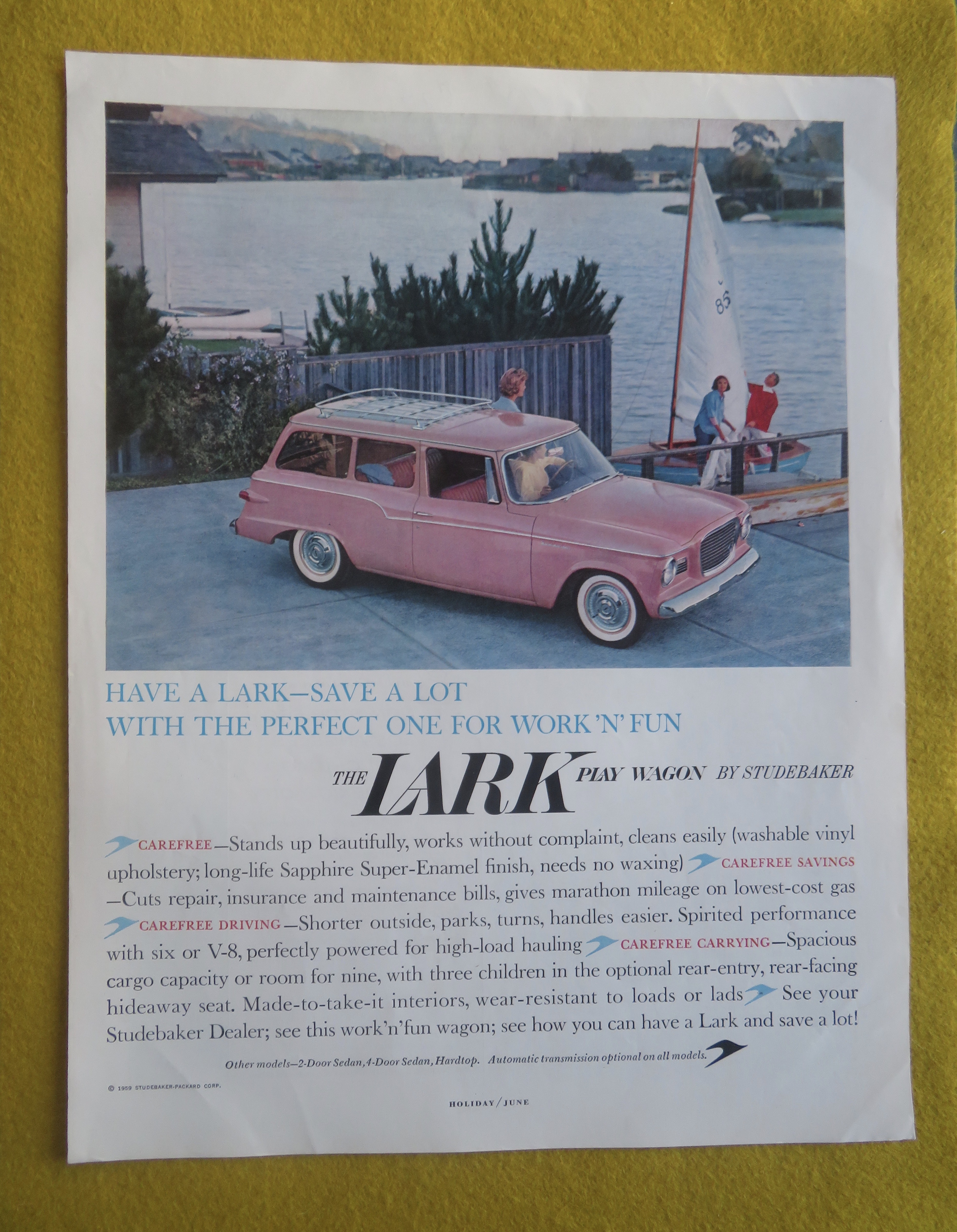 1959 Studebaker Lark with the Lark Play Wagon