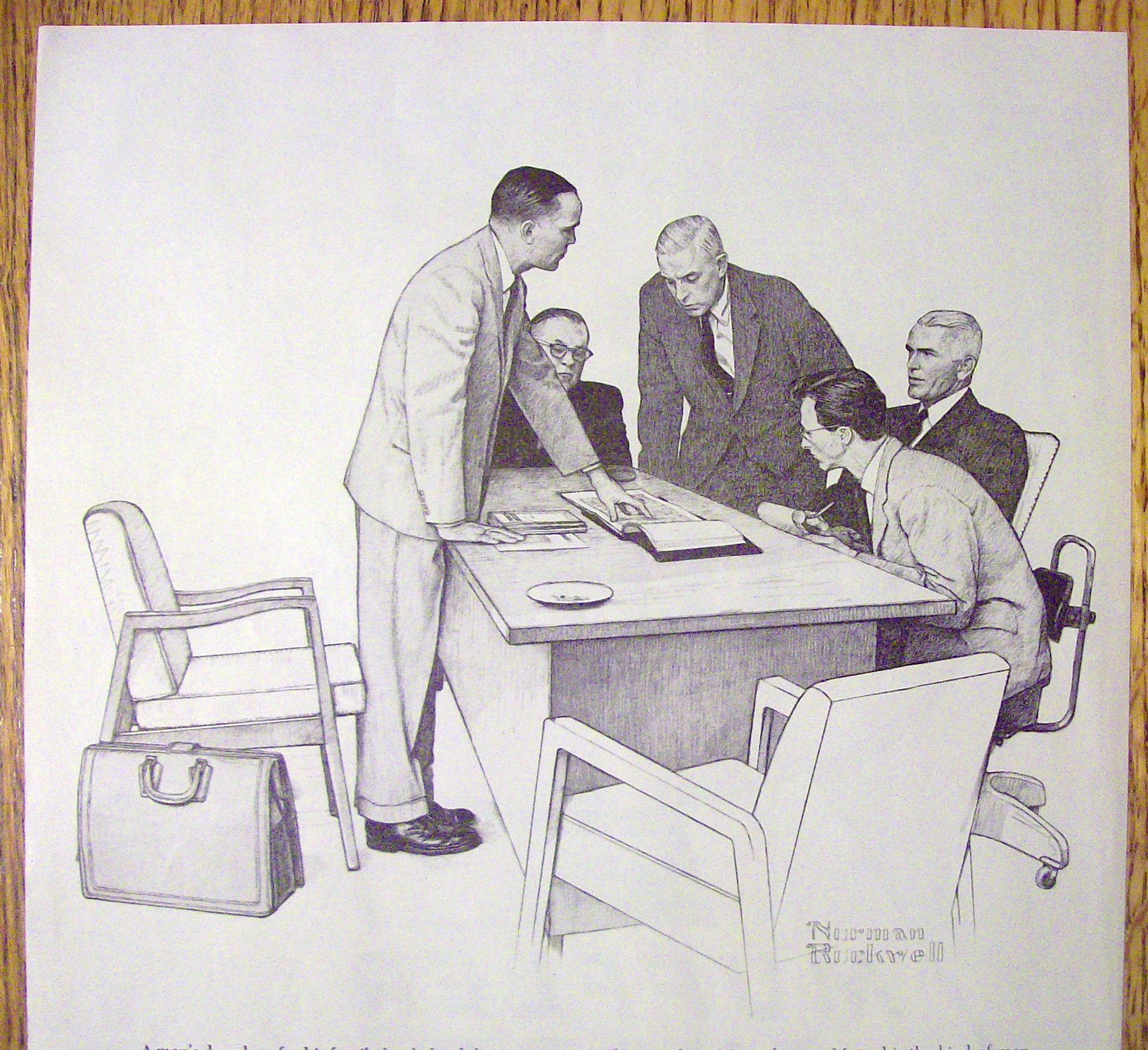 1962 Massachusetts Mutual By Norman Rockwell