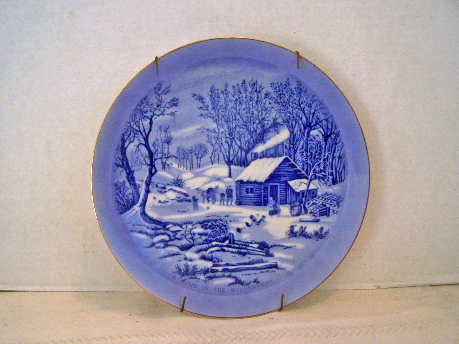 A Home in the Wilderness, Currier & Ives Plate
