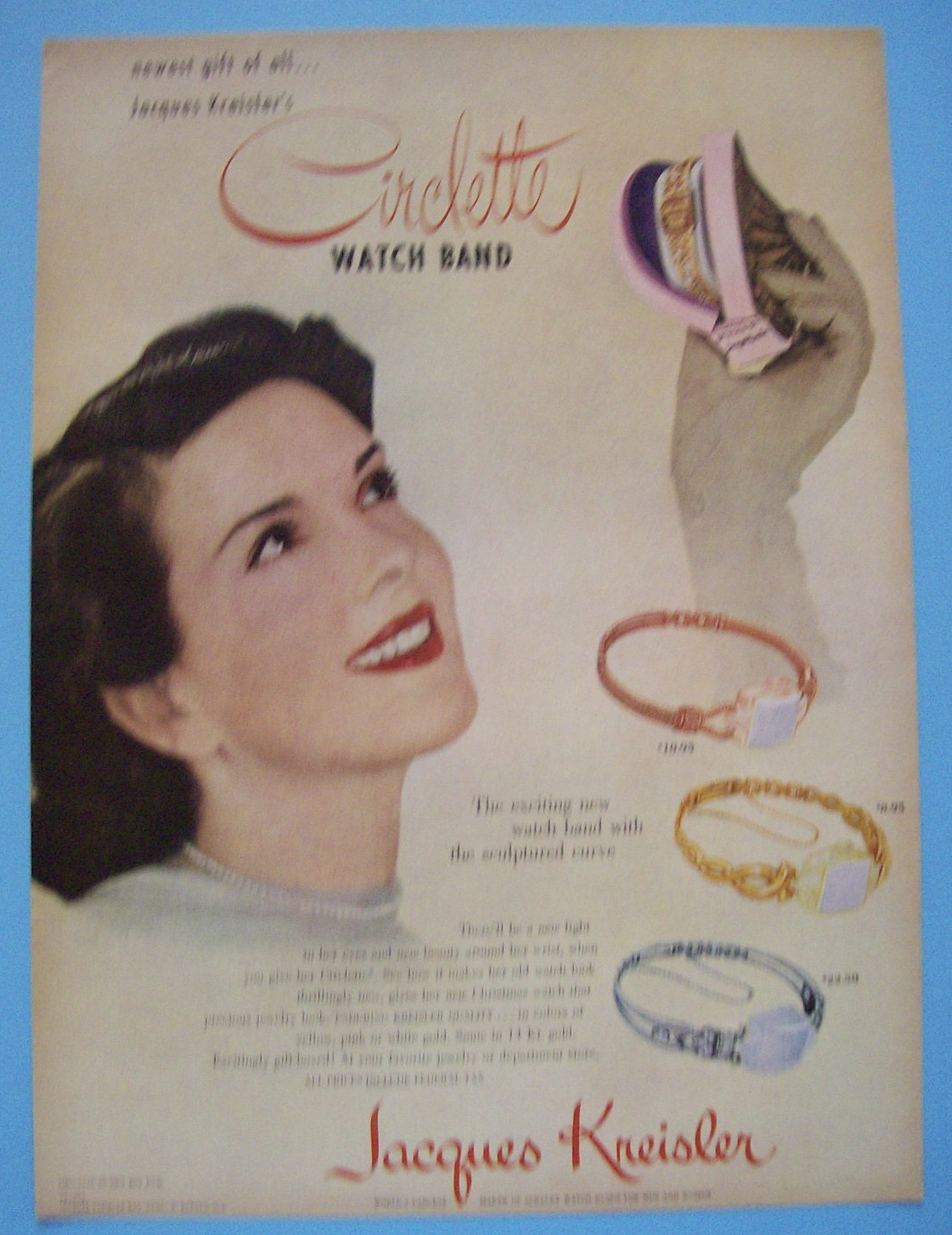 Vintage Ad: 1948 Jacques Kreisler Circlette Watch Band