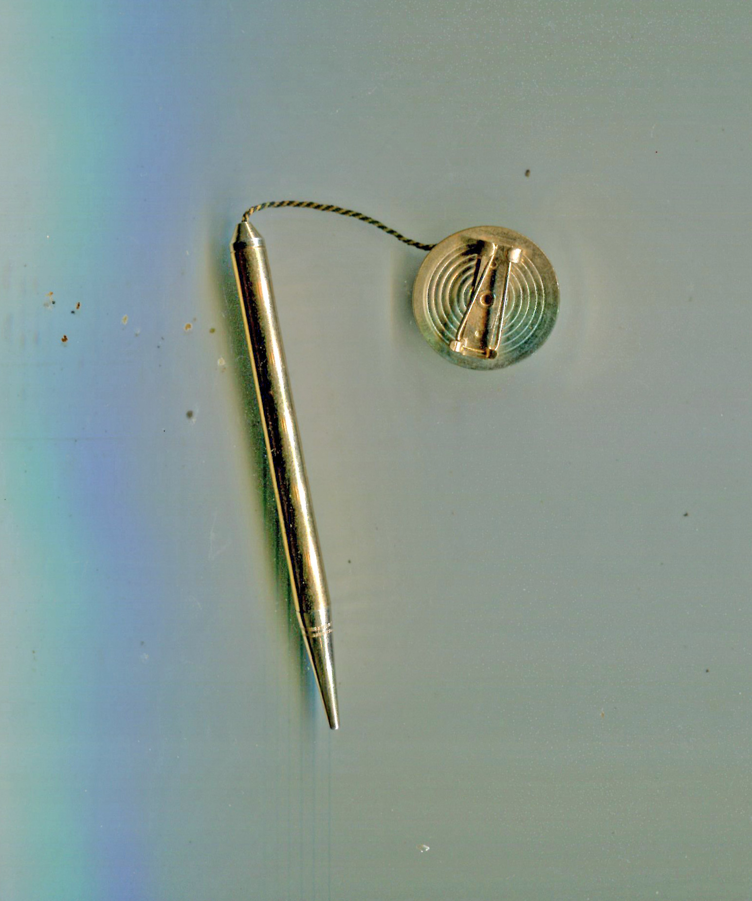 Chatelaine Pendant Fob Retractable Pencil