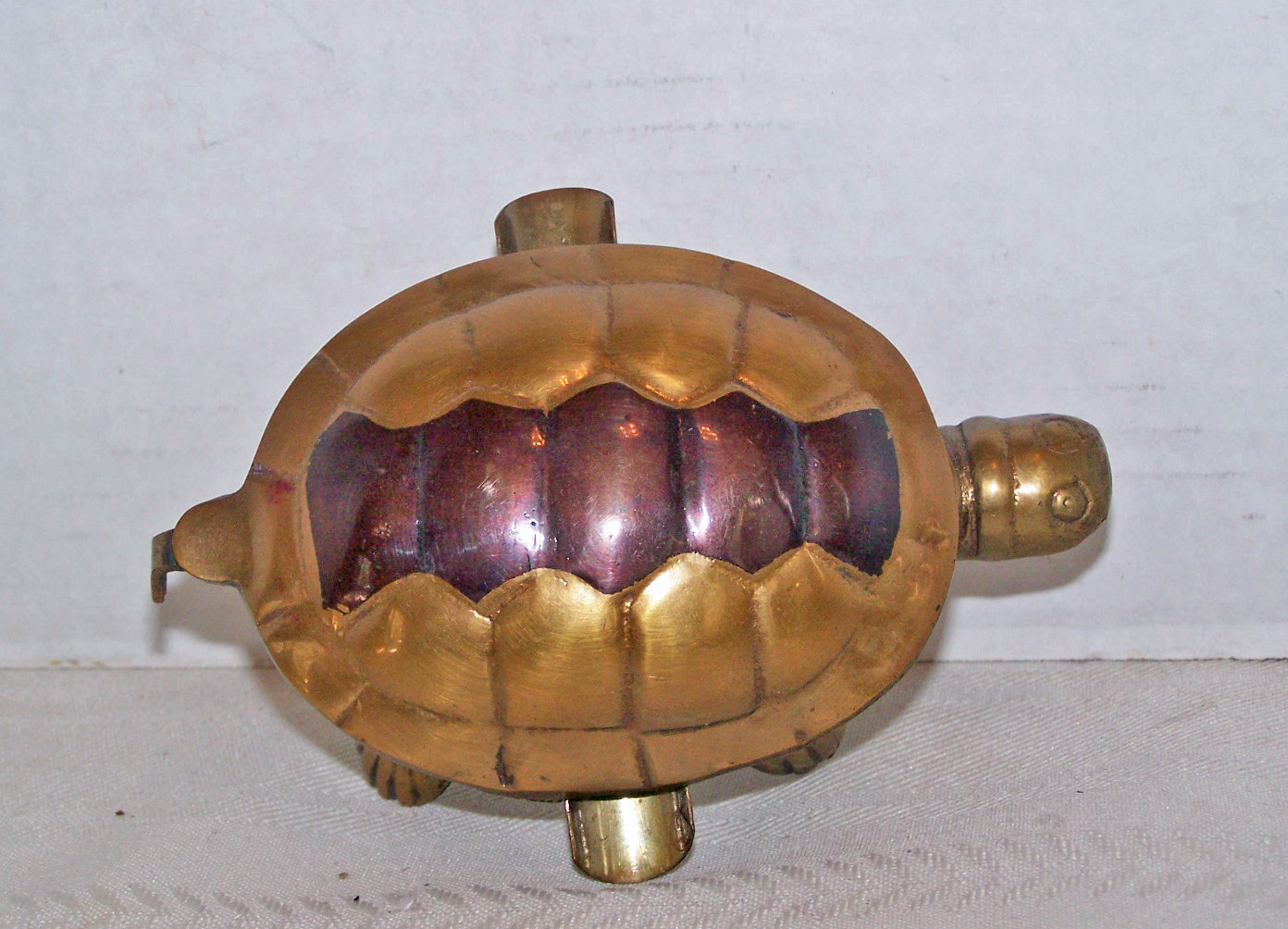 Metal Figural Turtle Ashtray