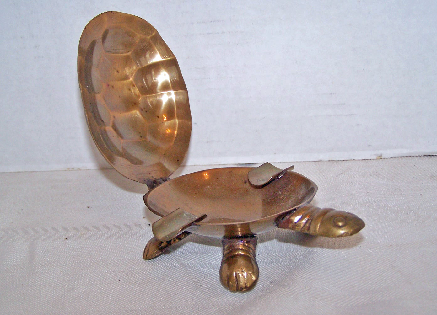 Metal Figural Turtle Ashtray