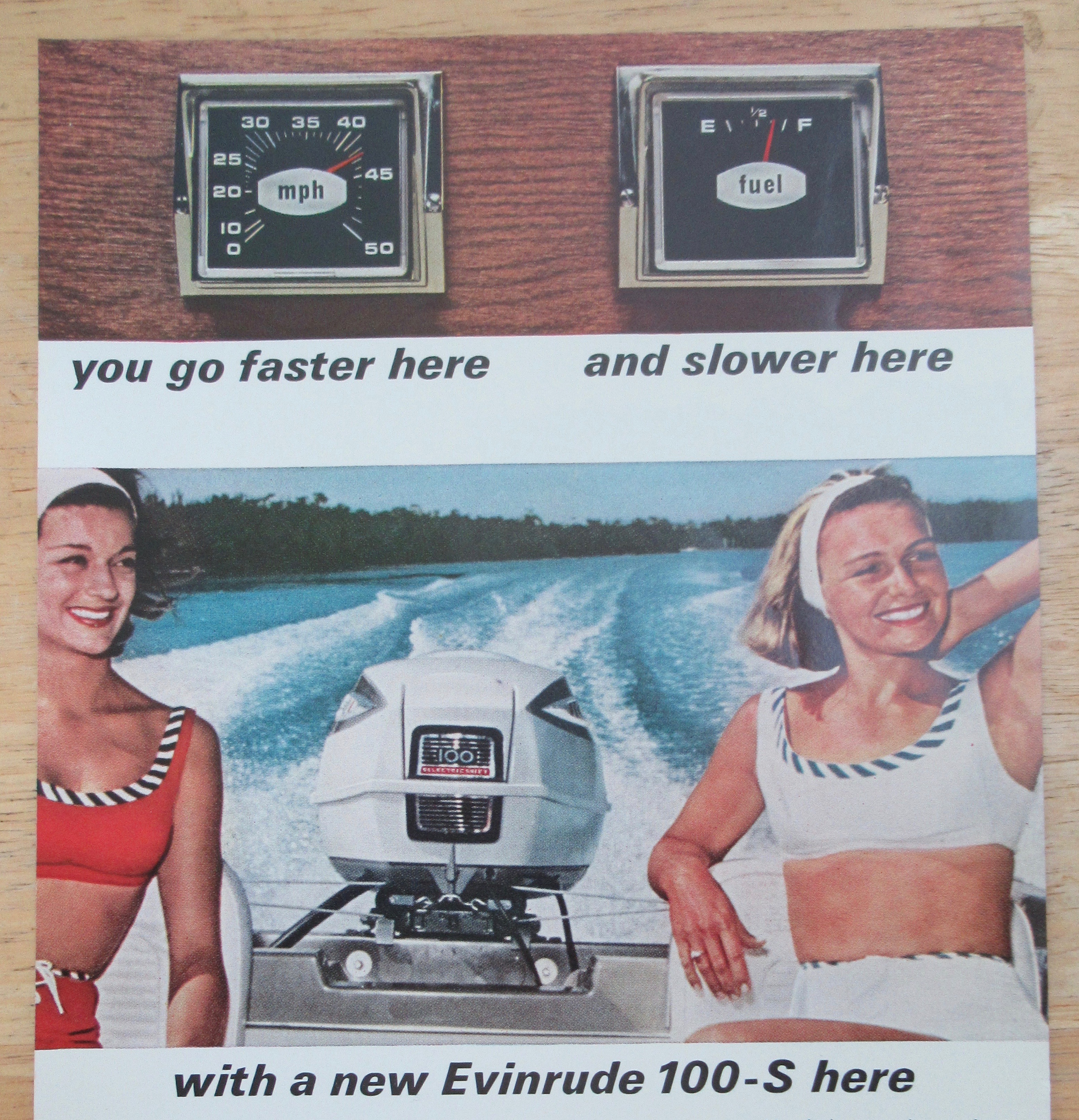 1966 Evinrude Outboards with Women On A Boat