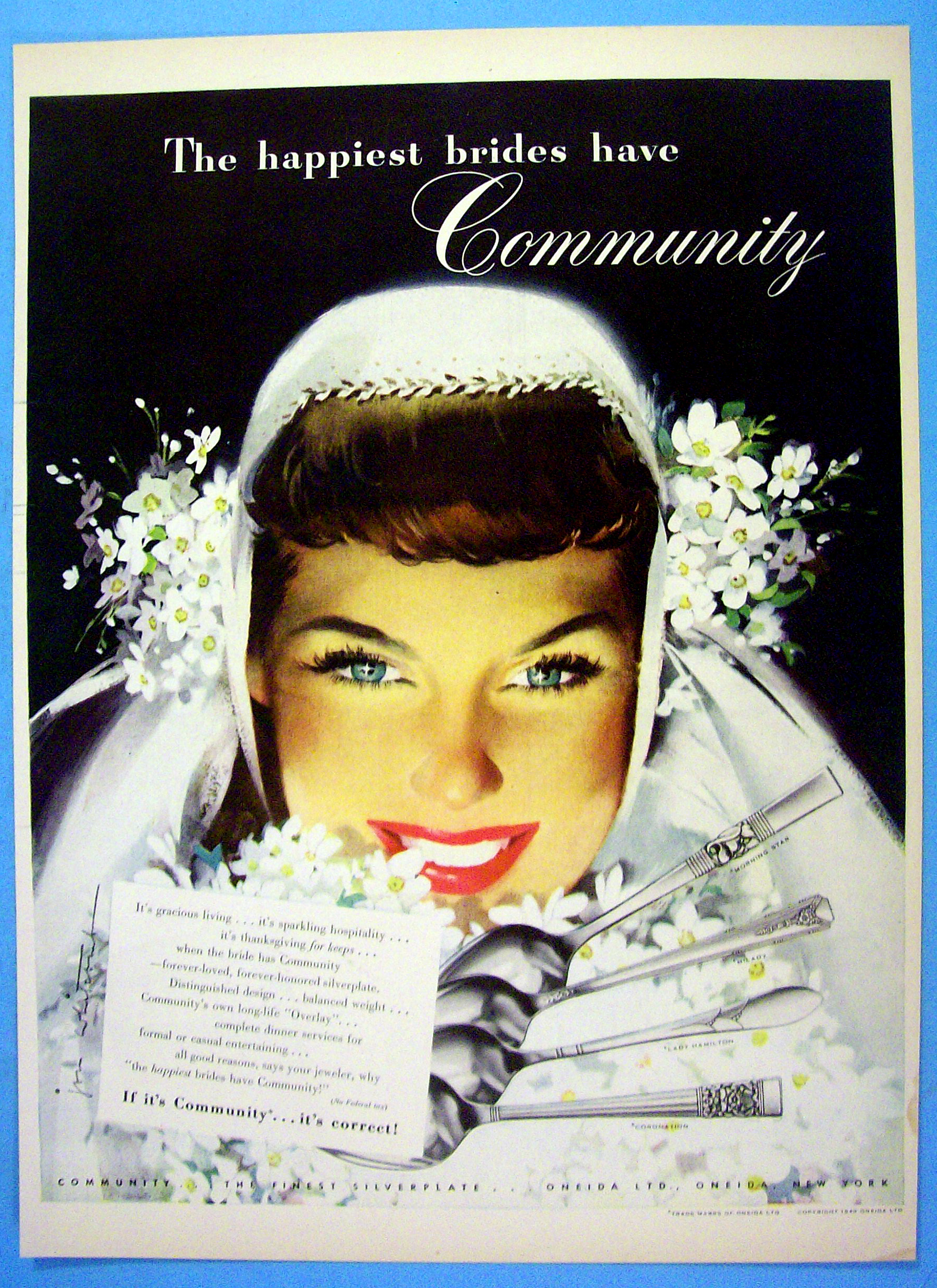 1948 Community Silverplate with Lovely Bride