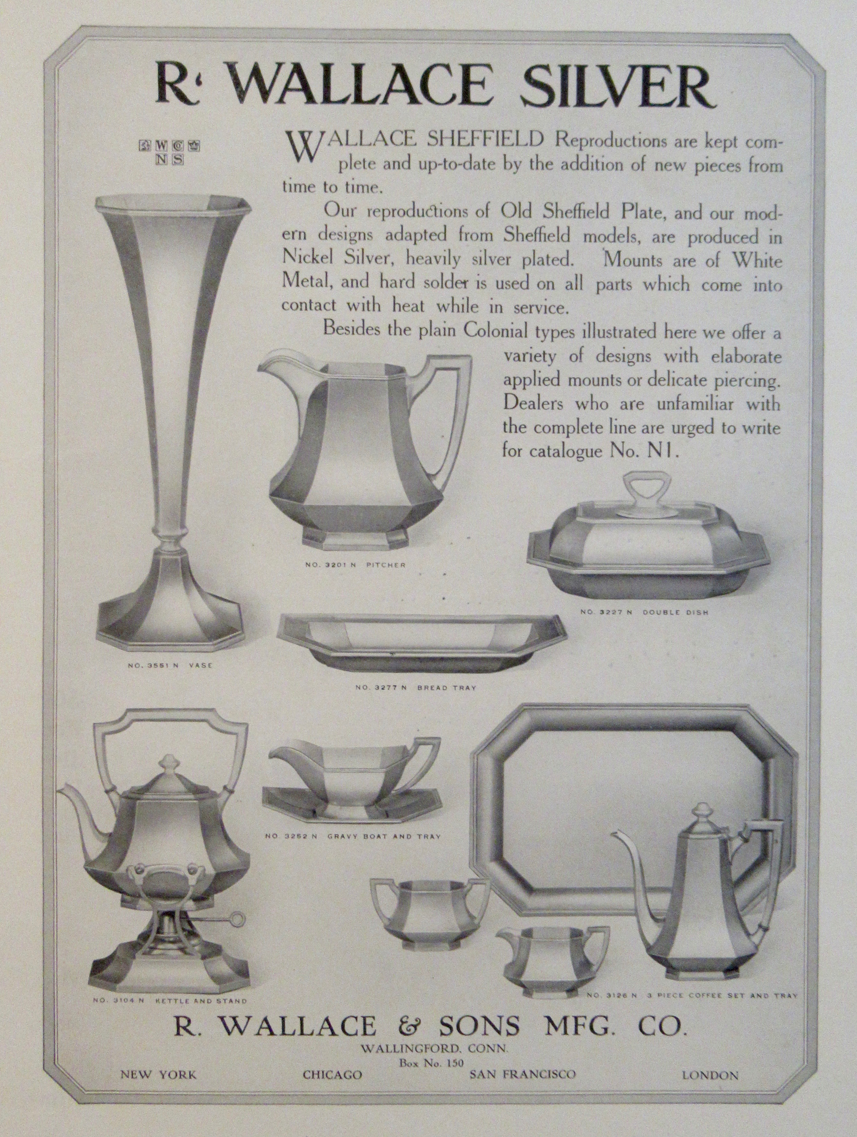 1913 R Wallace & Sons with Wallace Sheffield