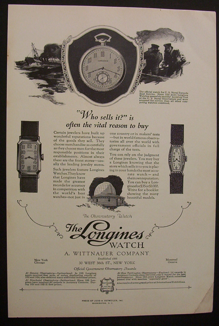 1926  Longines  Watch