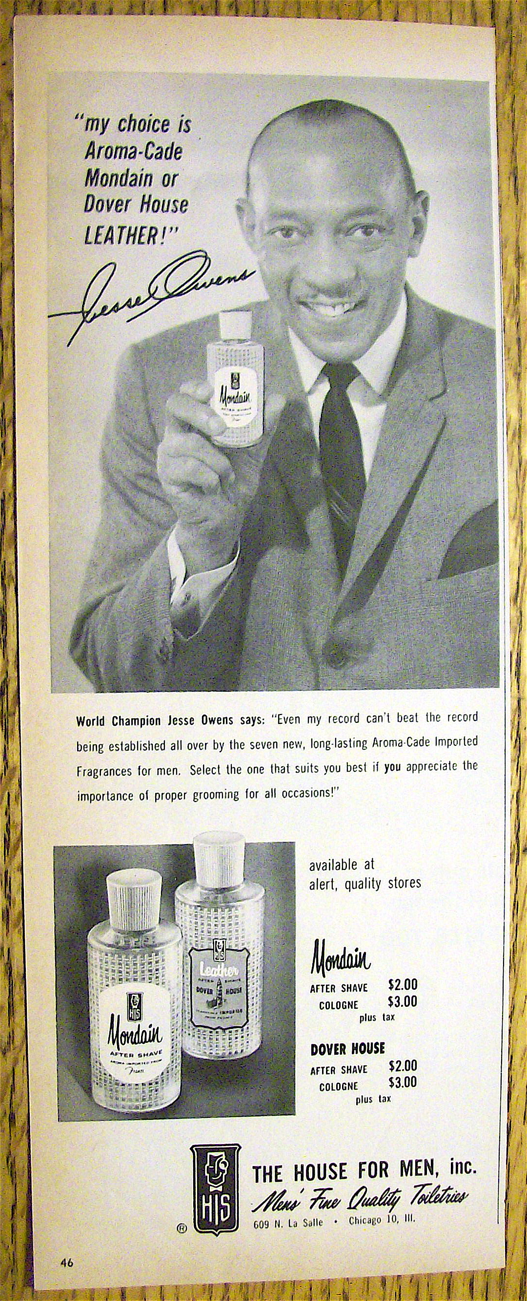 1964 Mondain or Dover House with Jesse Owens