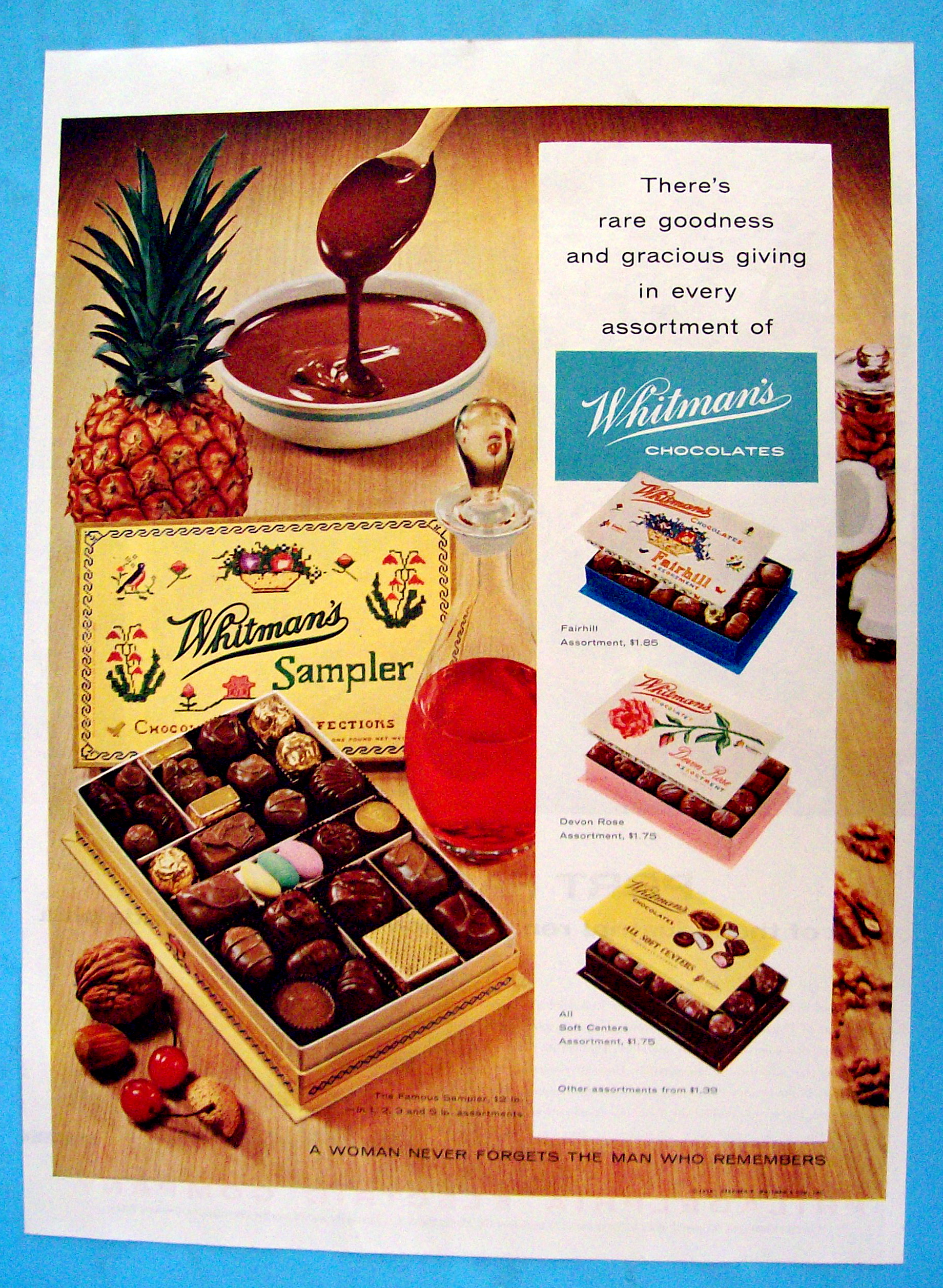 Vintage Ad: 1958 Whitman's Chocolates