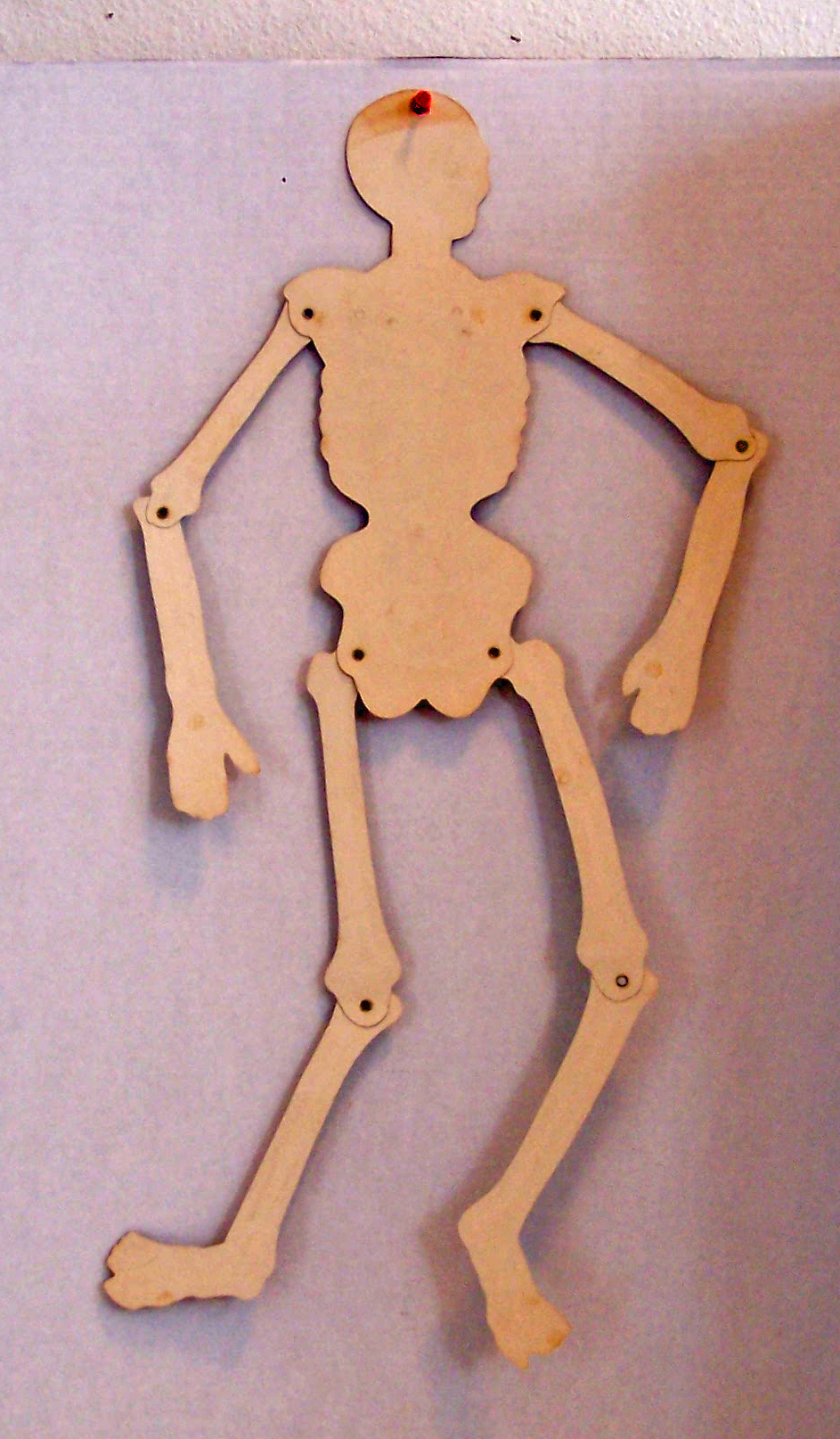 Jointed Skeleton Beistle Co. Halloween Die Cut