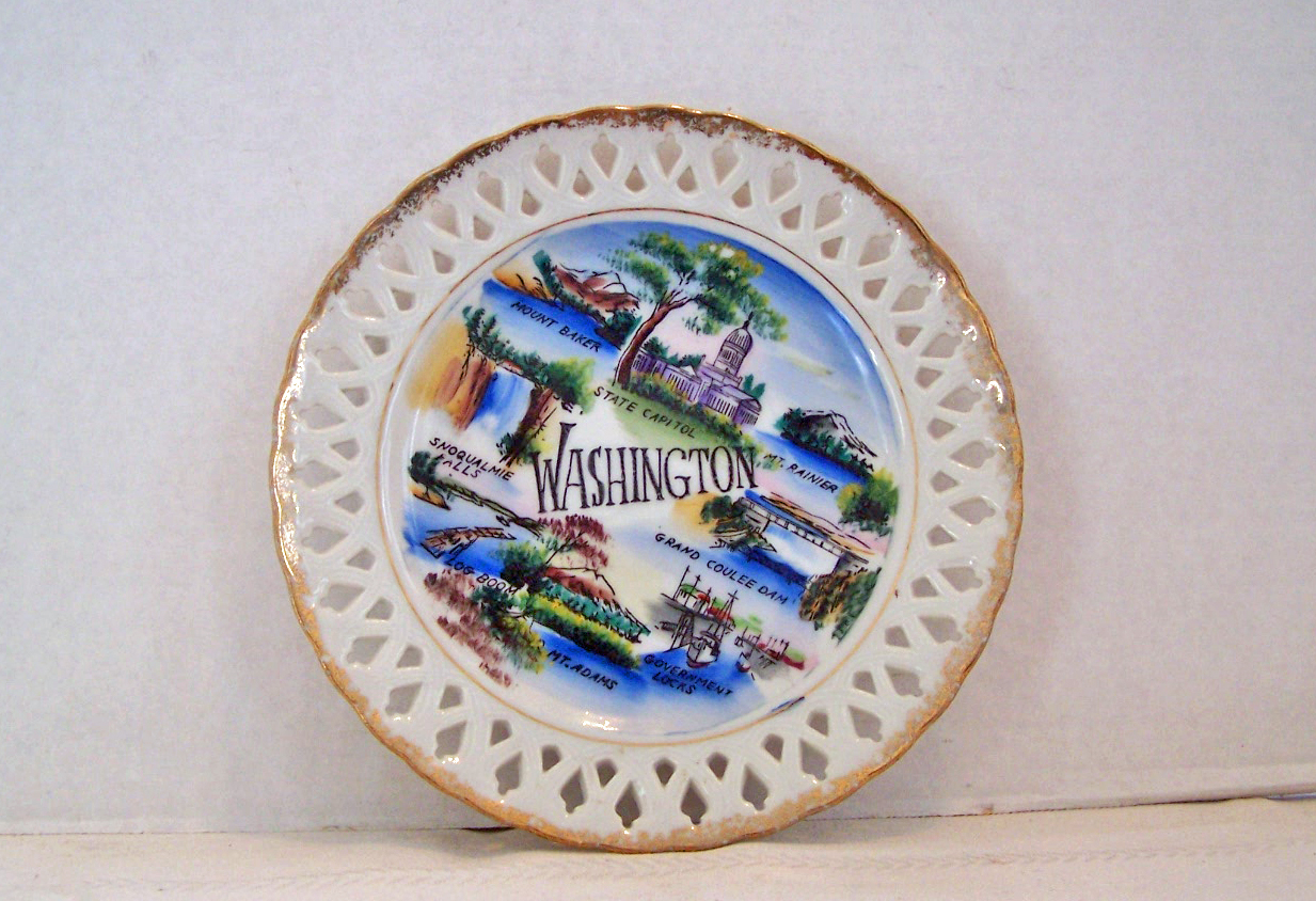 Washington Souvenir Plate, Japan