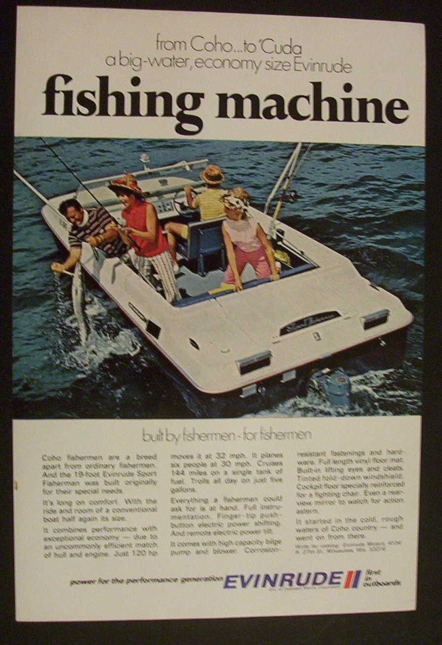 Vintage Ad: 1970  Evinrude  Outboard  Motors