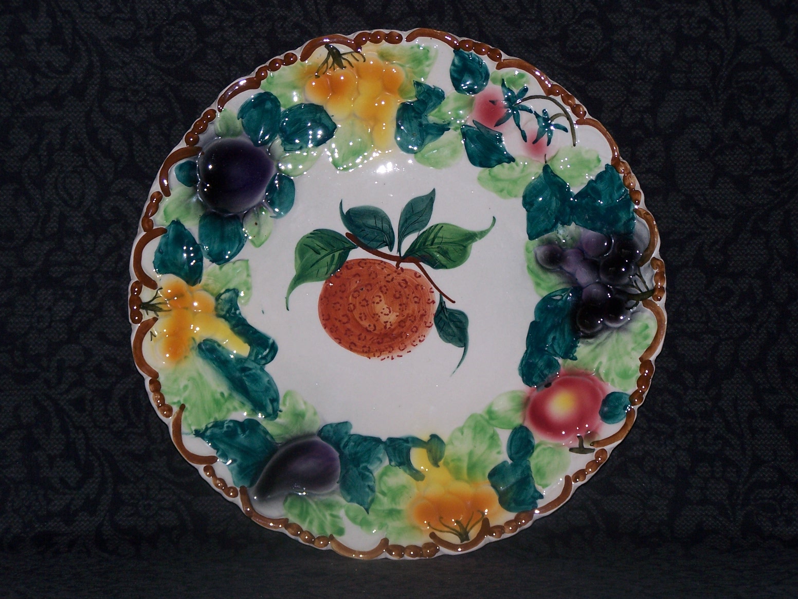 Hand Painted Fruit Charger, Italy