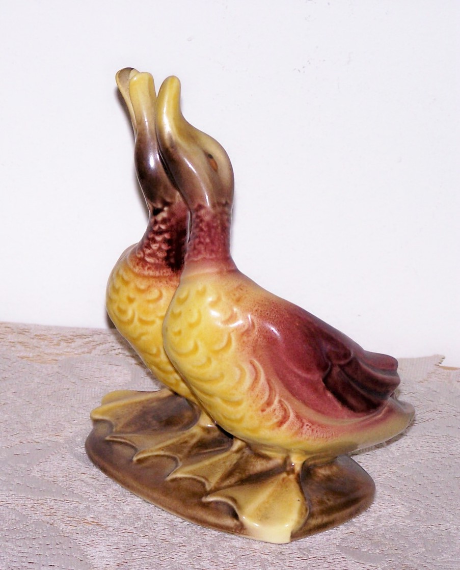 LARGE Pair Of DUCKS Planter, HULL