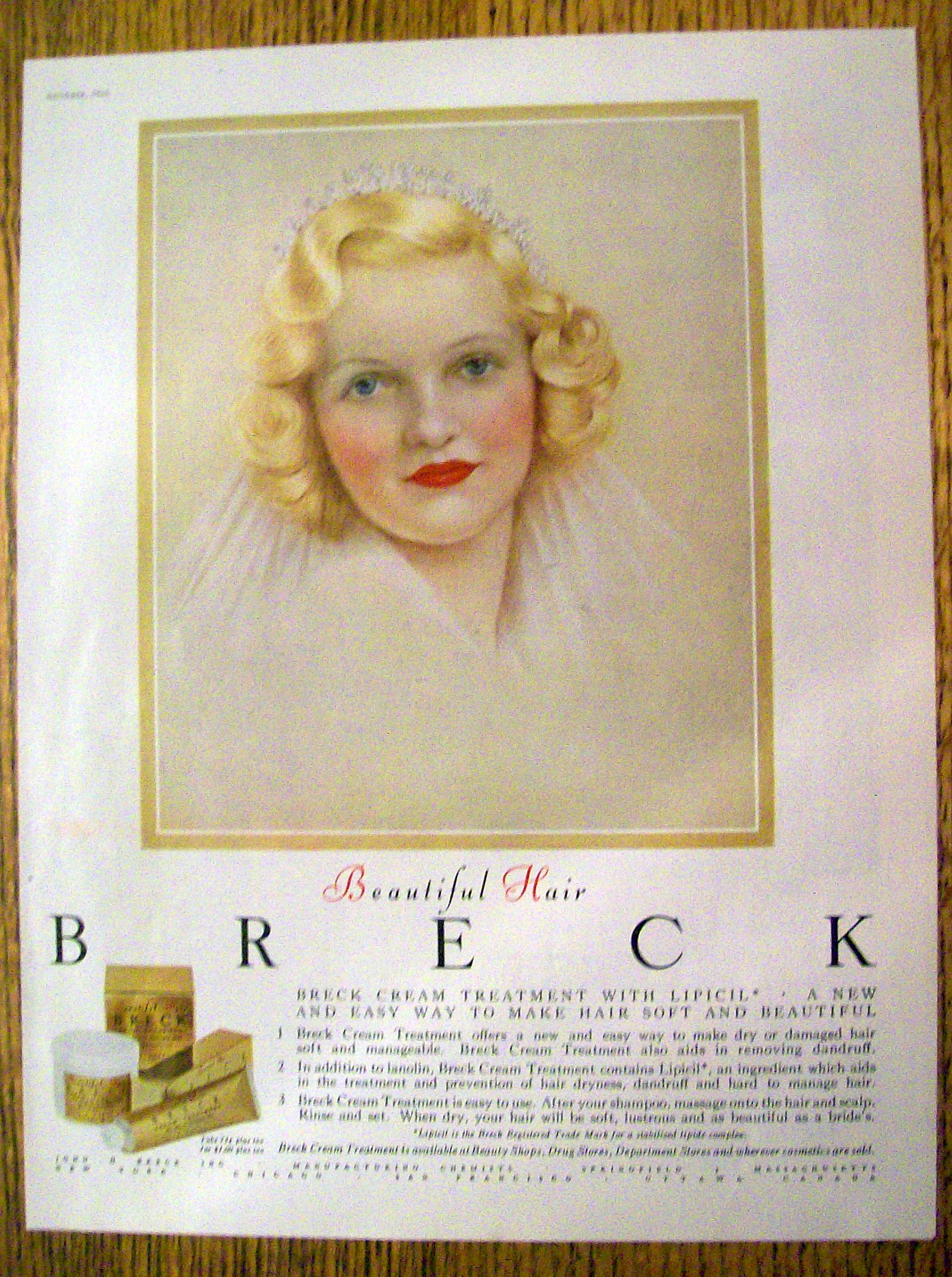 Vintage Ad: 1954 Breck with a Breck Bride