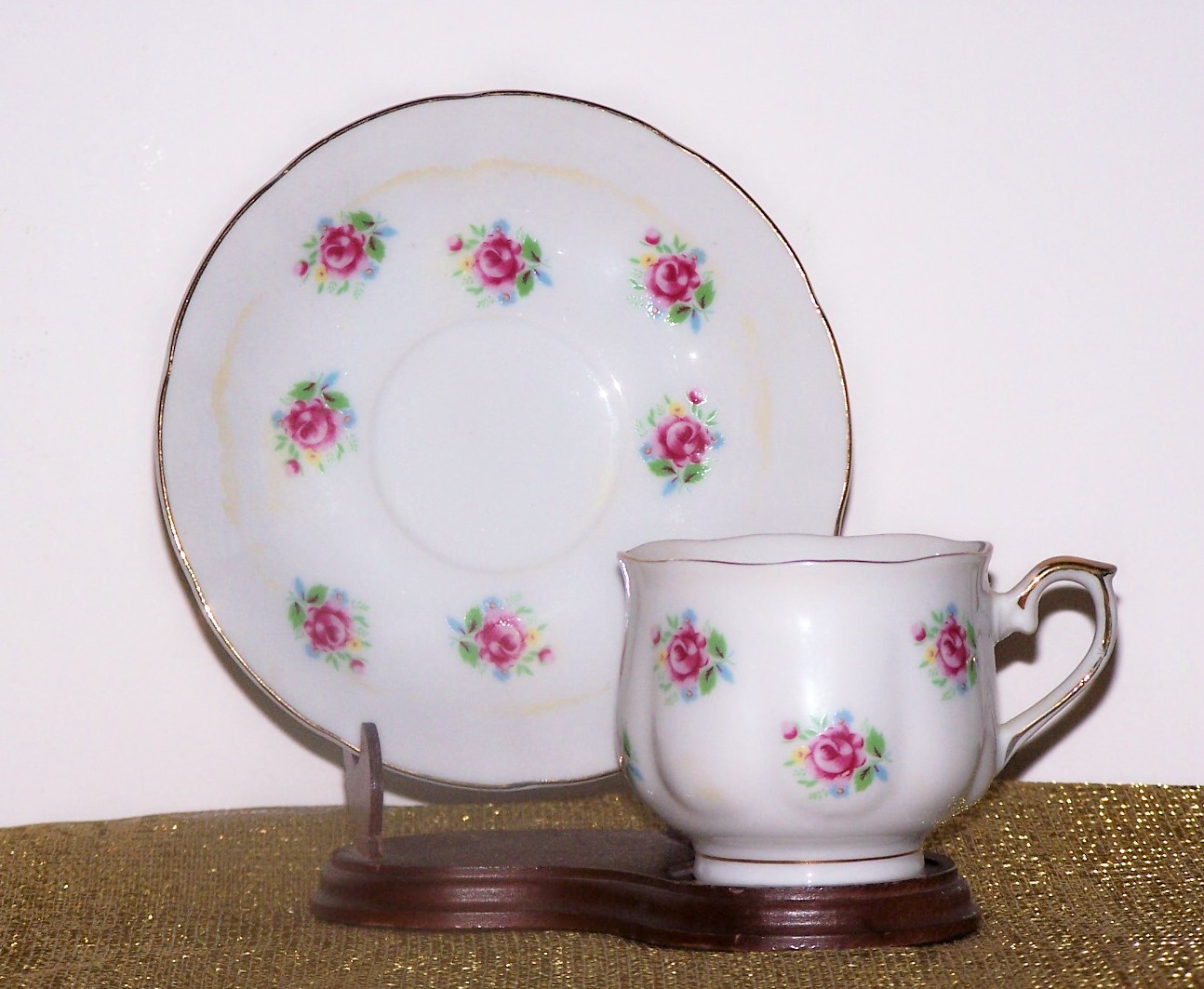Ftd Pink Roses Cup & Saucer