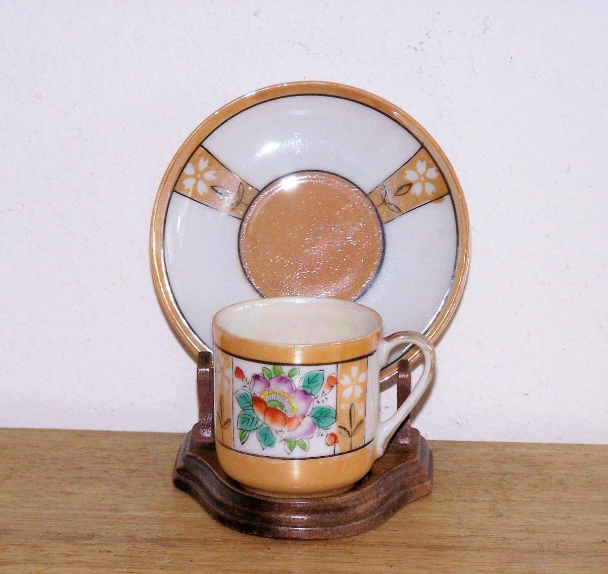 Lustre Demitasse Cup & Saucer