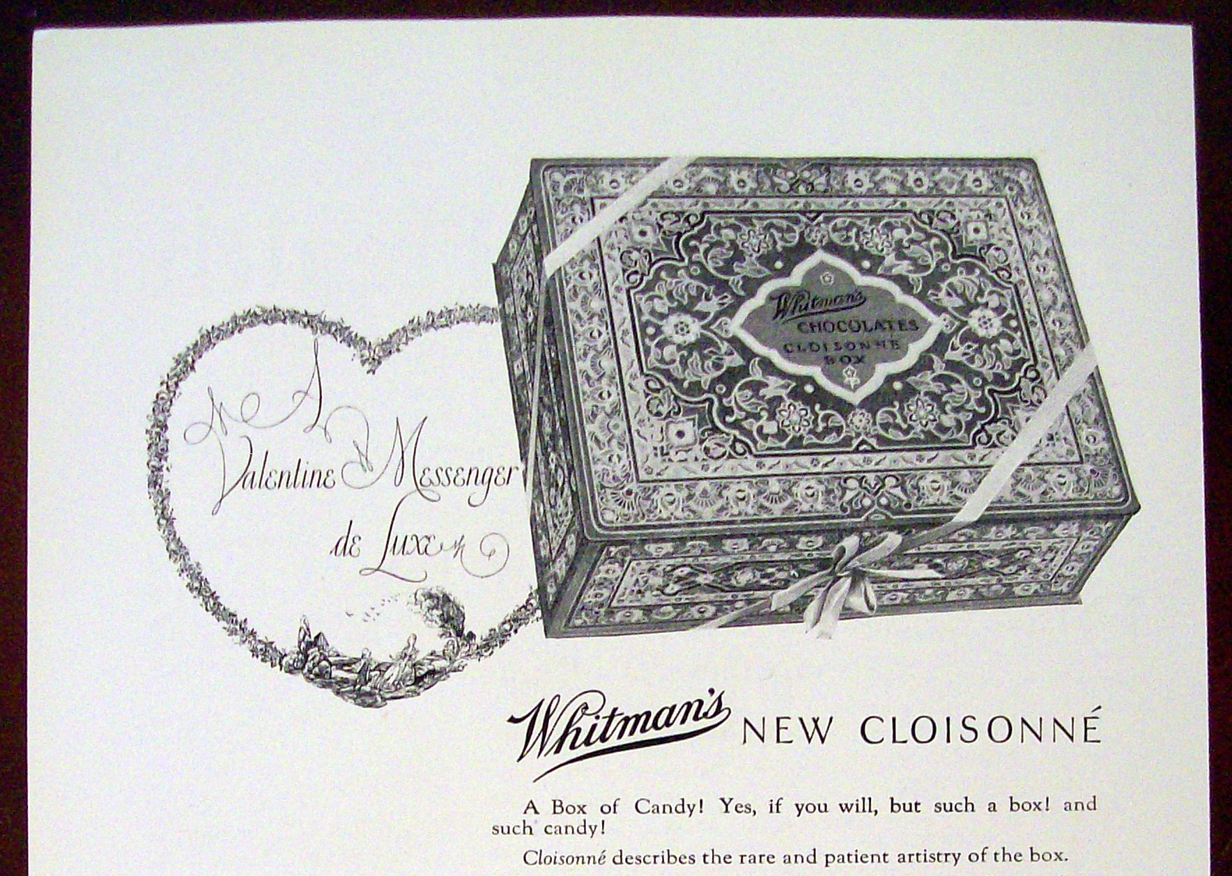 Vintage Ad: 1926 Whitman's Chocolates