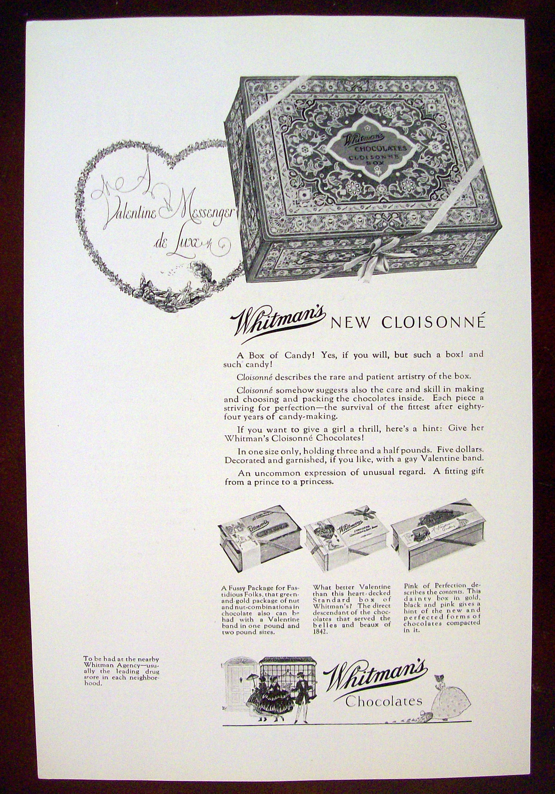 Vintage Ad: 1926 Whitman's Chocolates