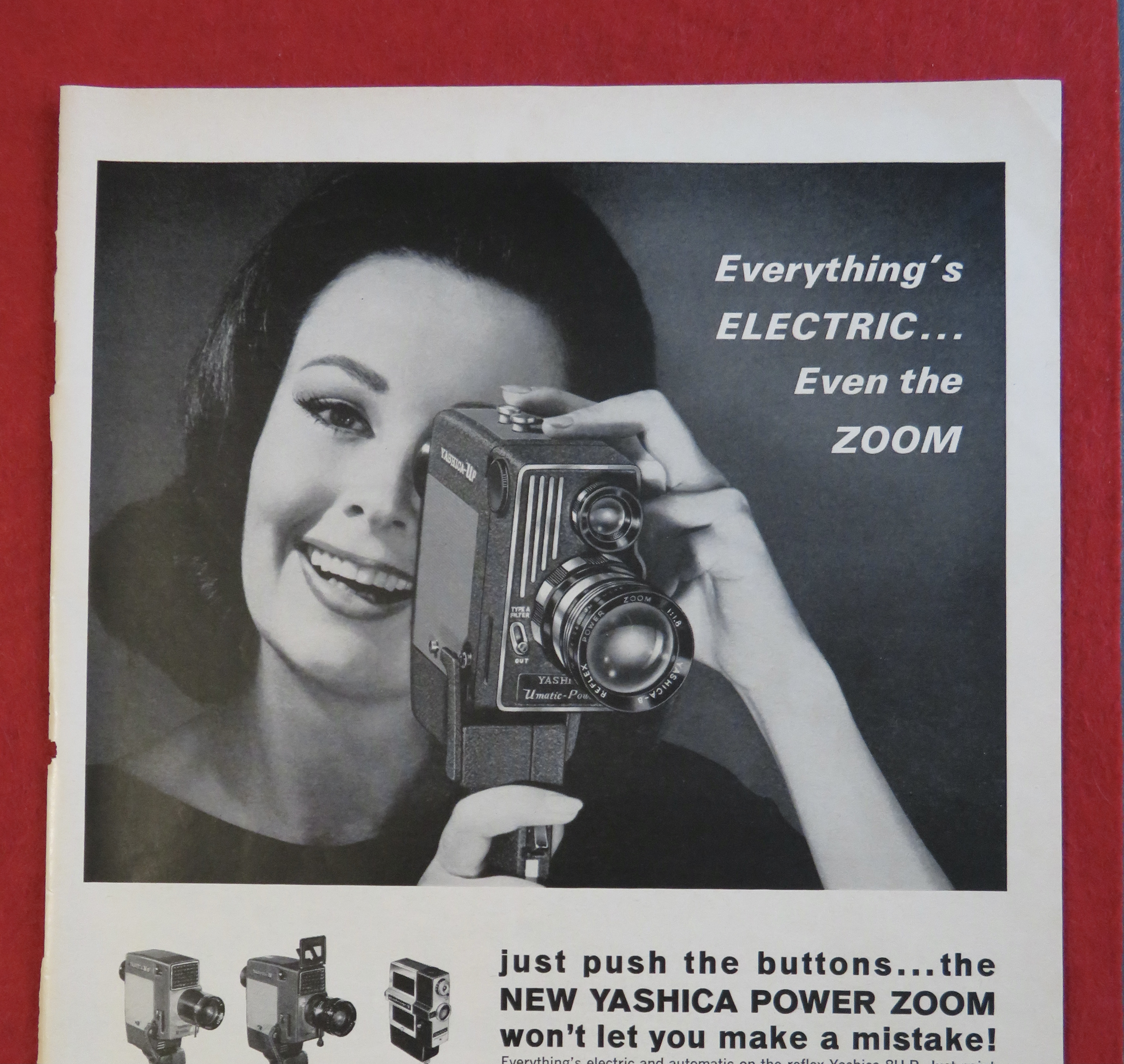 1963 Yashica Power Zoom with Woman & Camera