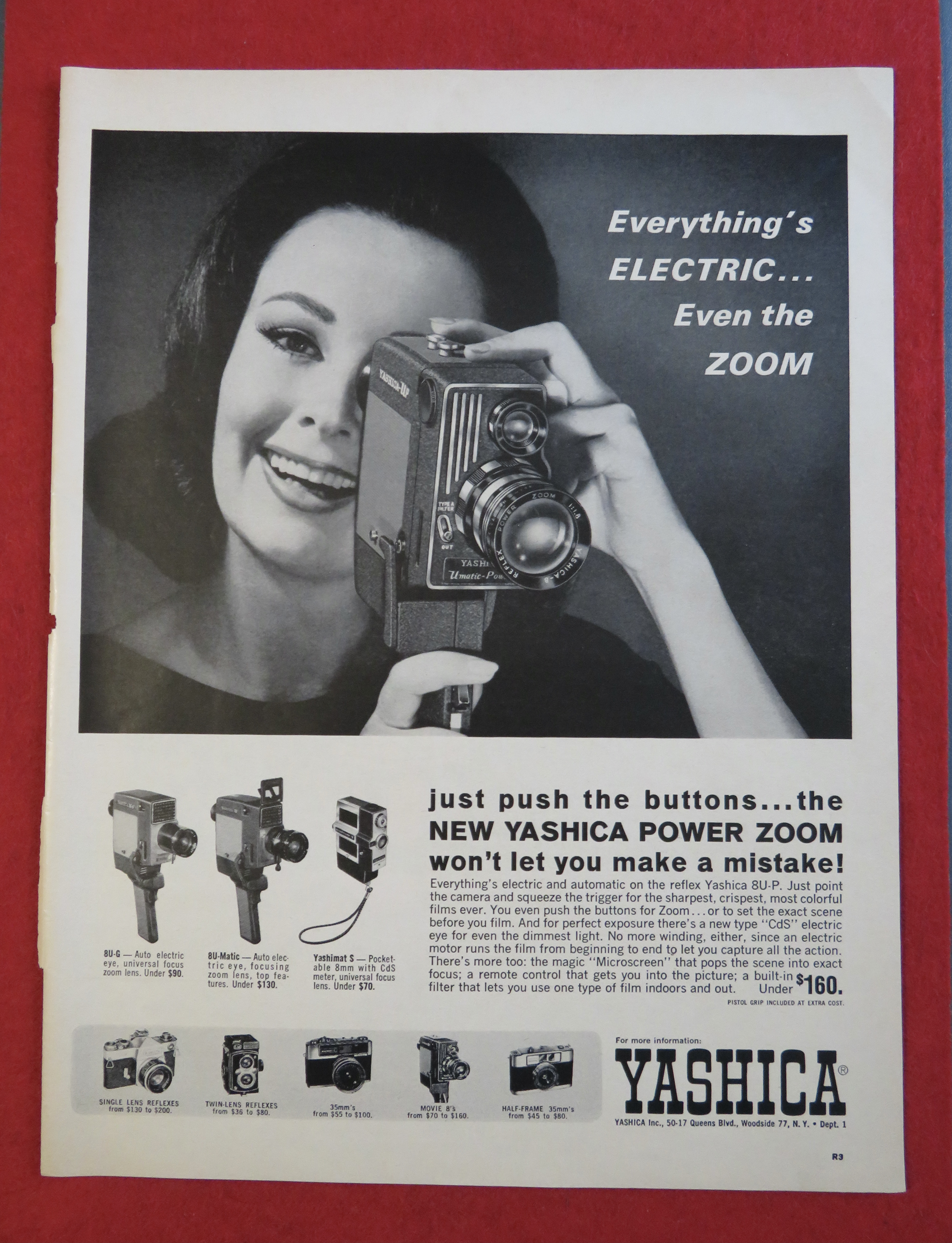 1963 Yashica Power Zoom with Woman & Camera