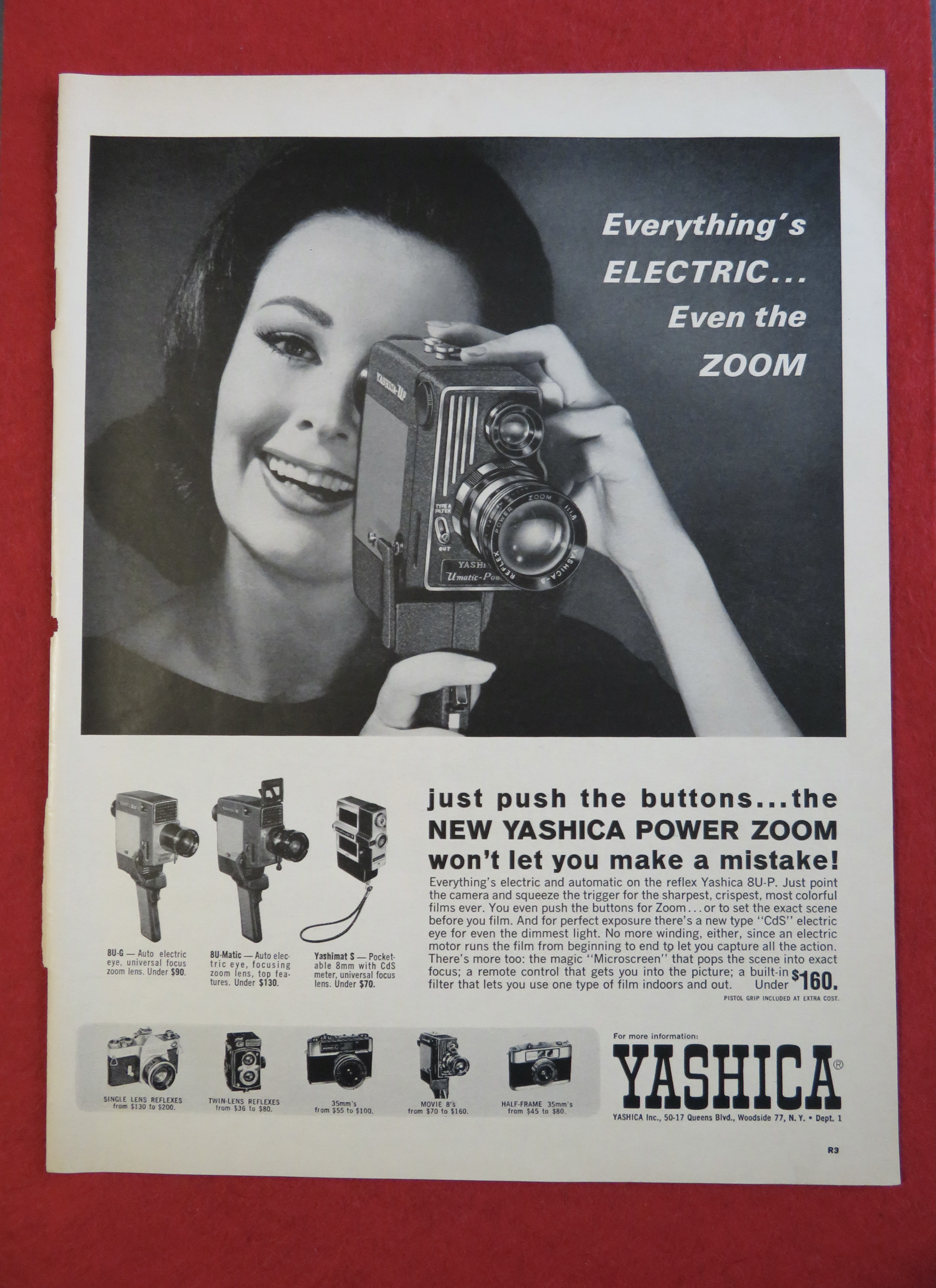 1963 Yashica Power Zoom with Woman & Camera