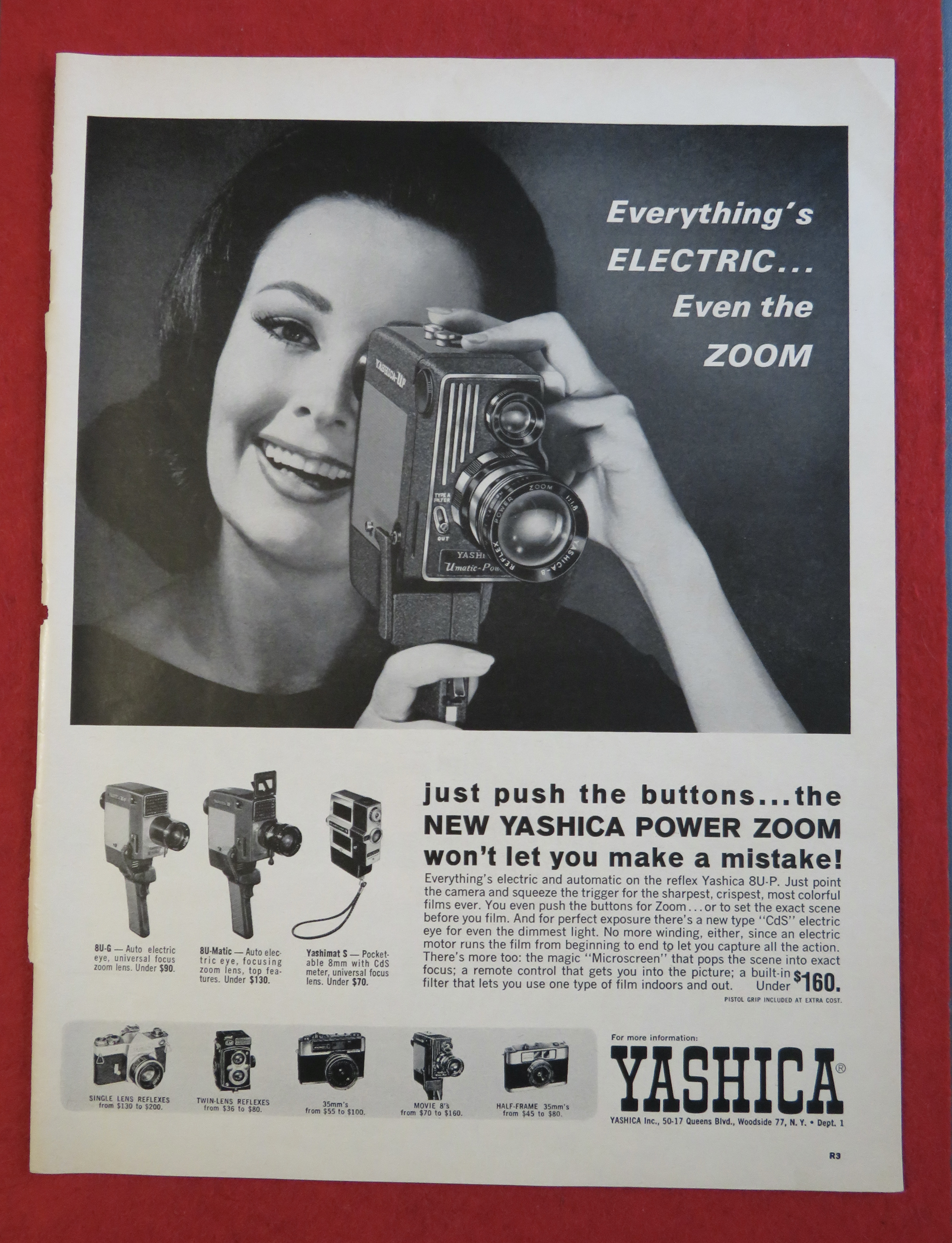 1963 Yashica Power Zoom with Woman & Camera