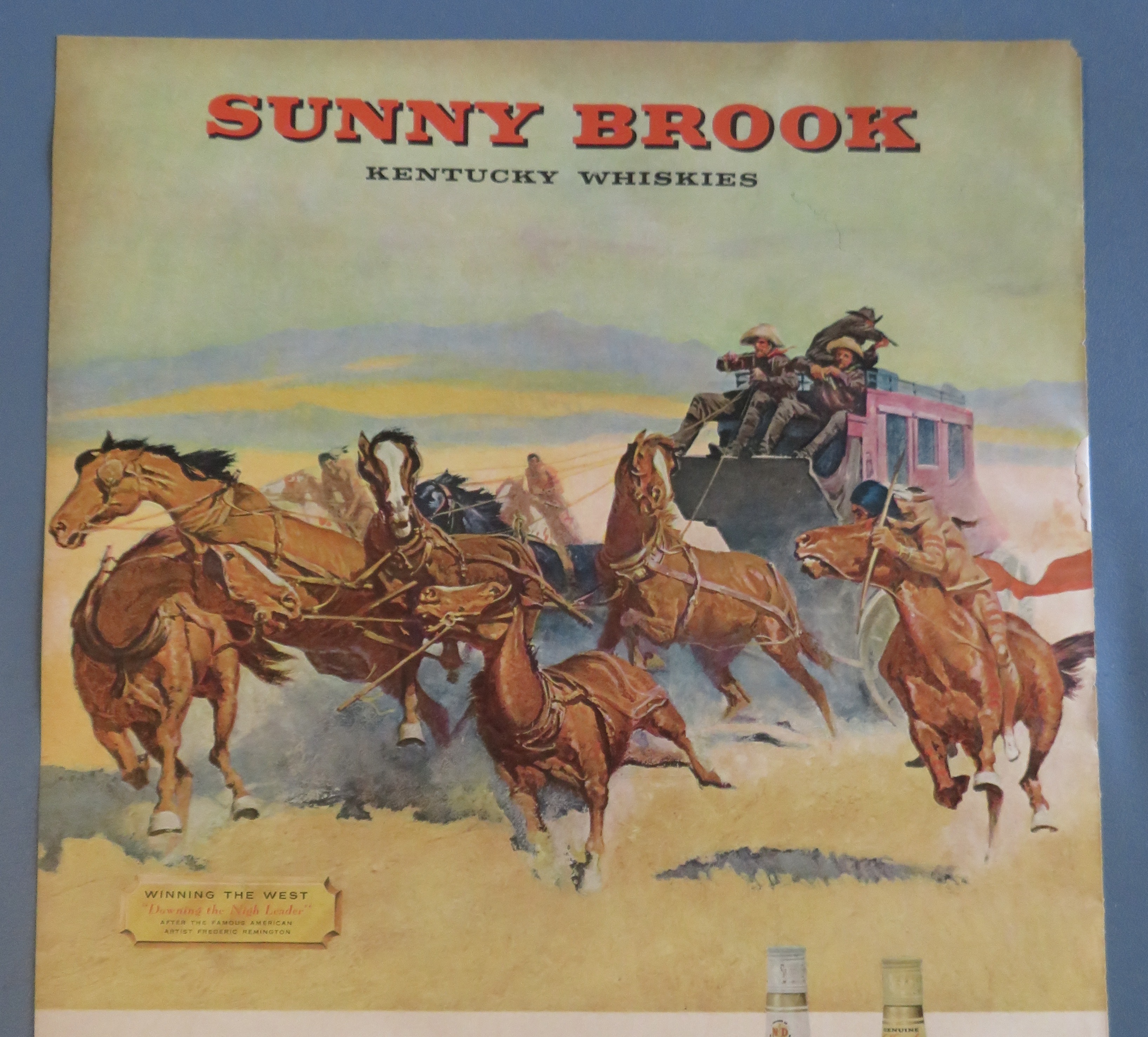 1960 Sunny Brook Whiskey with Winning The West