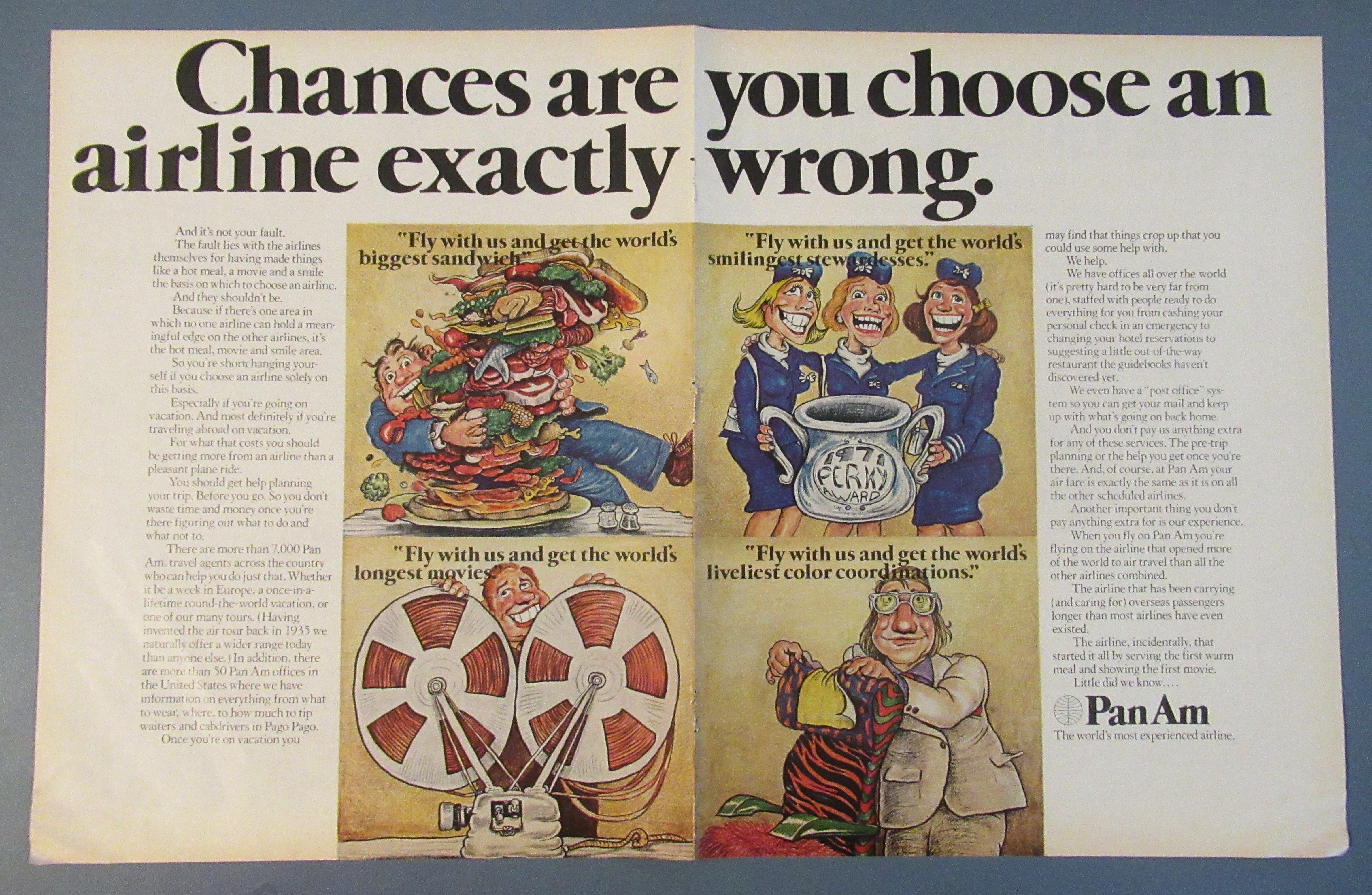 1972 Pan American Airlines w/ Choosing An Airline