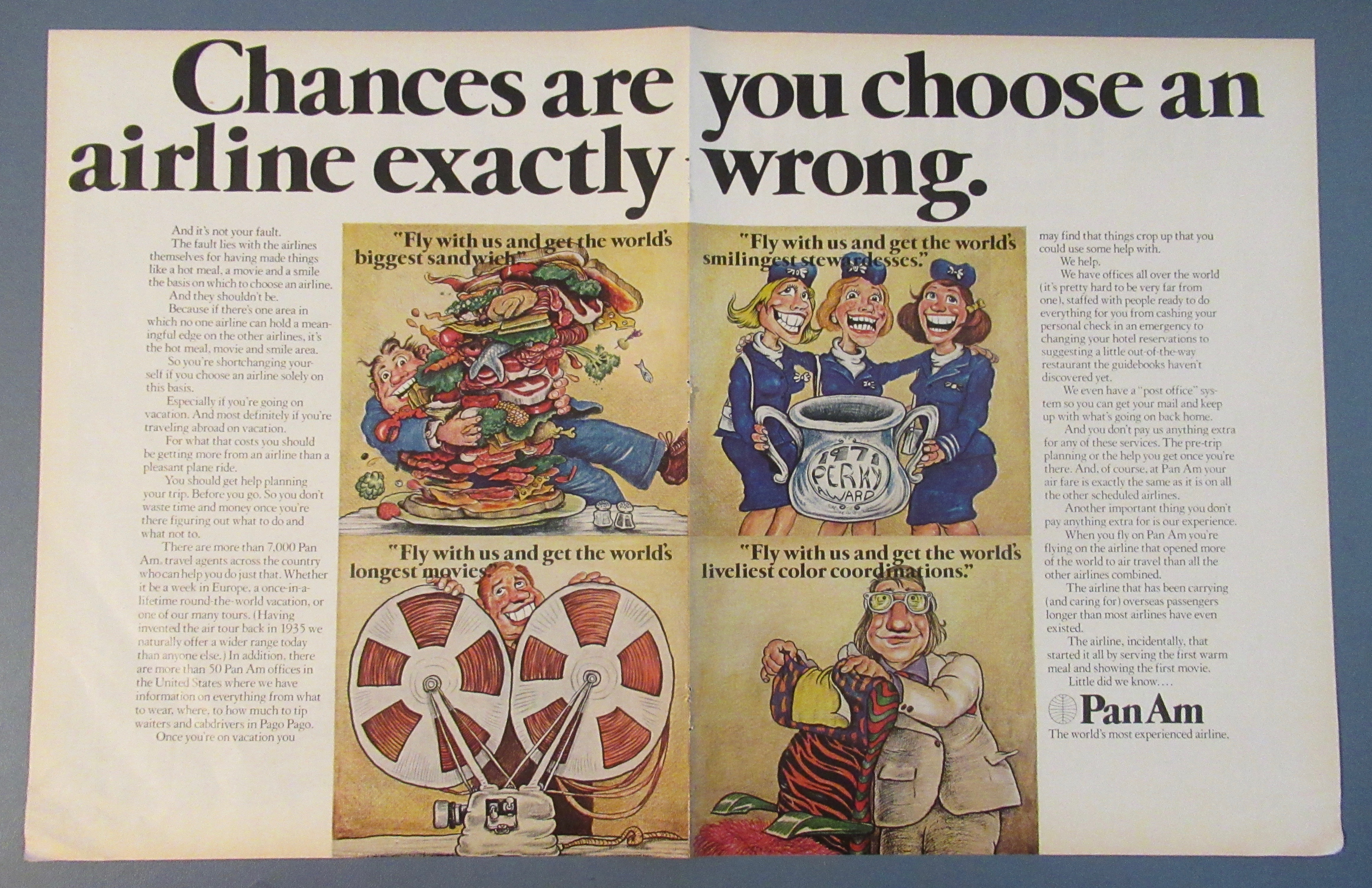 1972 Pan American Airlines w/ Choosing An Airline
