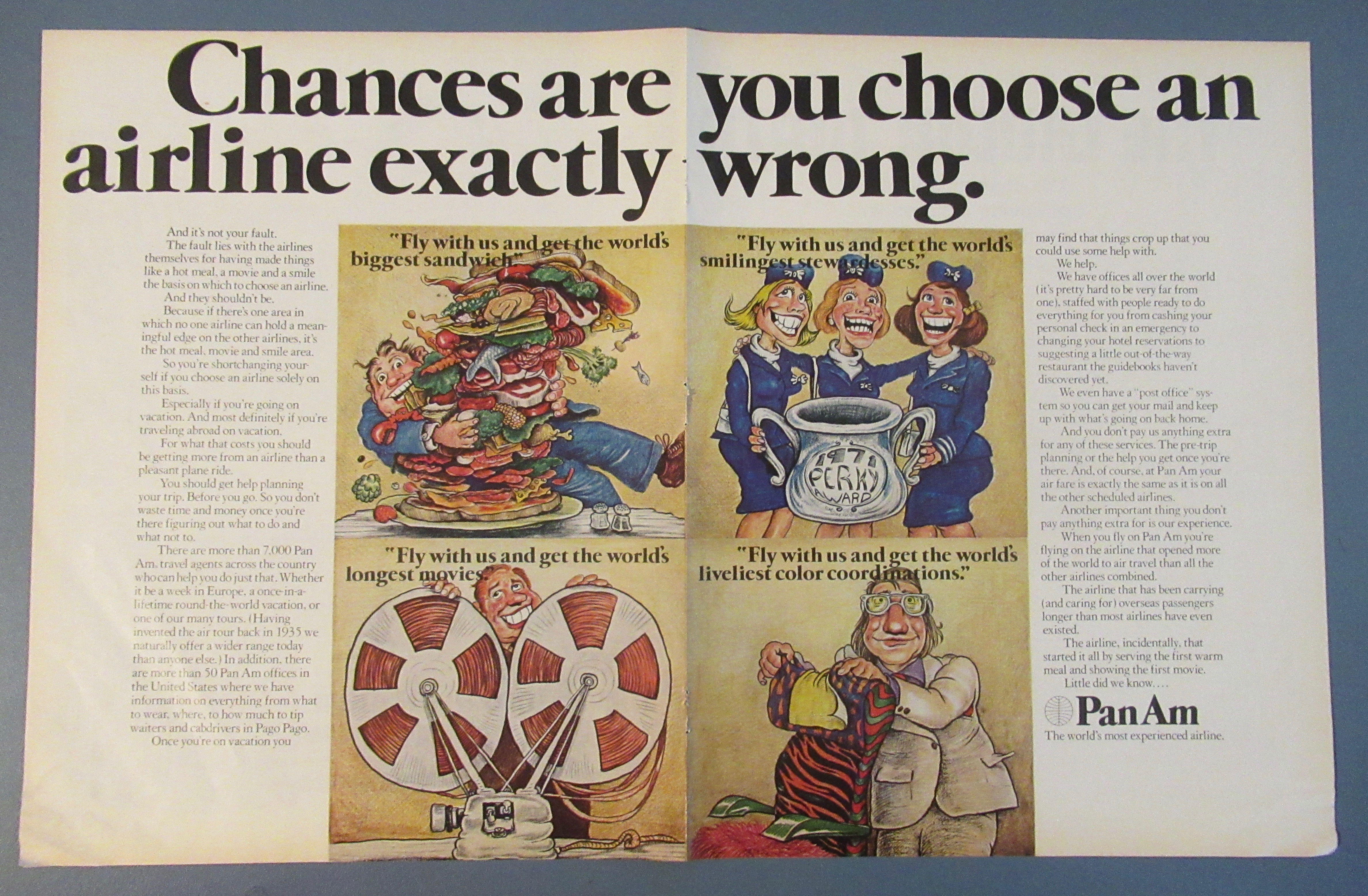 1972 Pan American Airlines w/ Choosing An Airline
