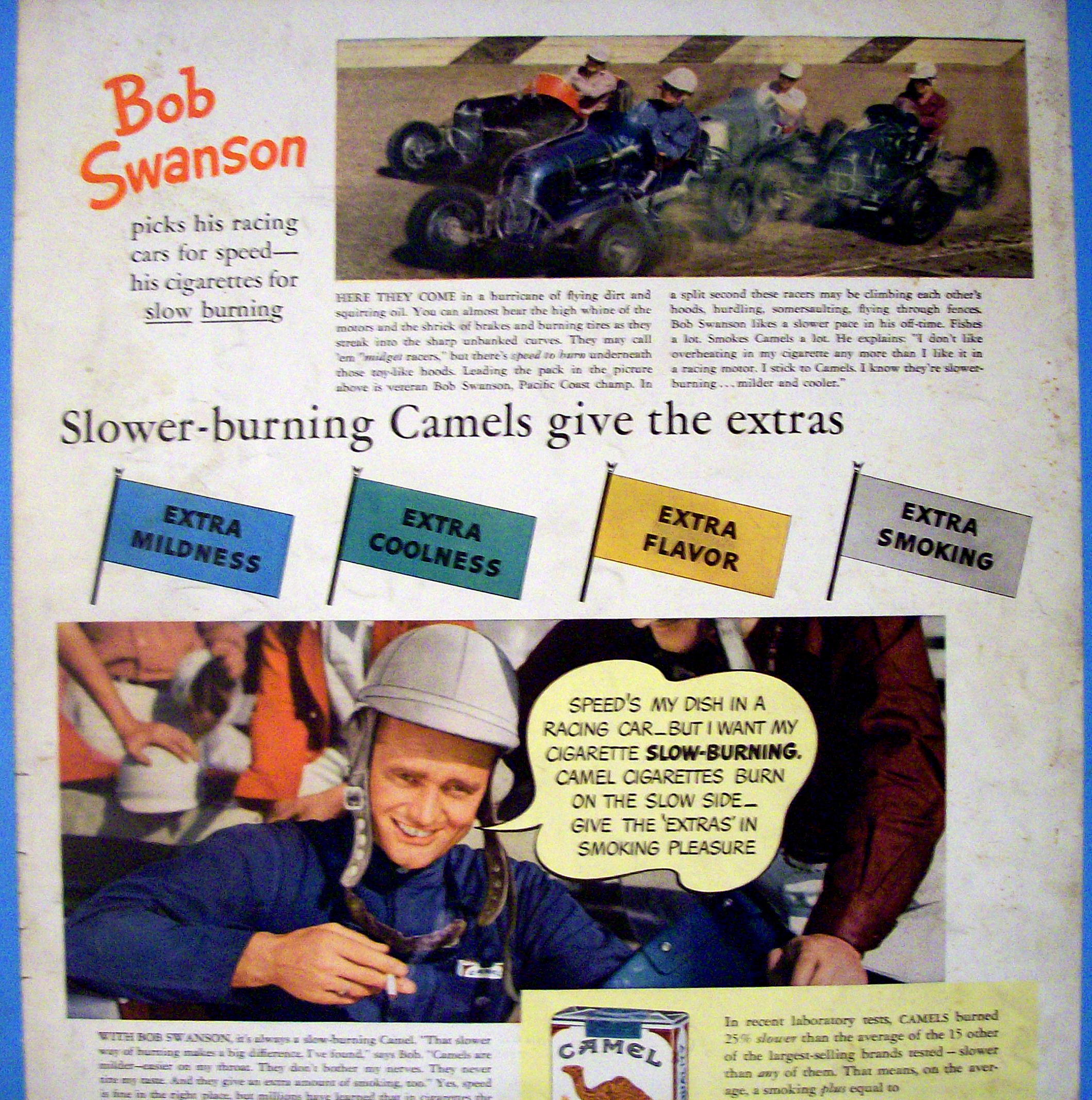 Vintage Ad: 1940 Camel Cigarettes with Bob Swanson