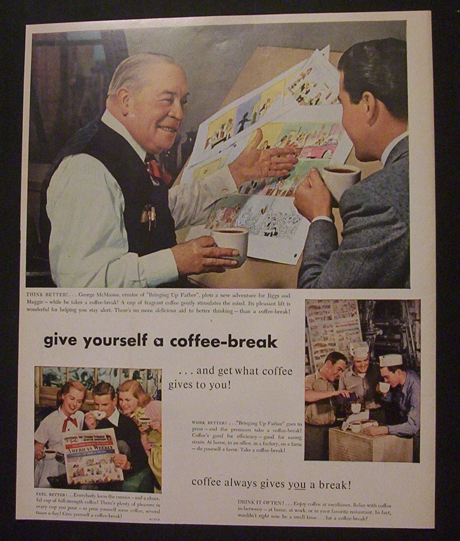 Vintage Ad: 1952  Coffee  Break