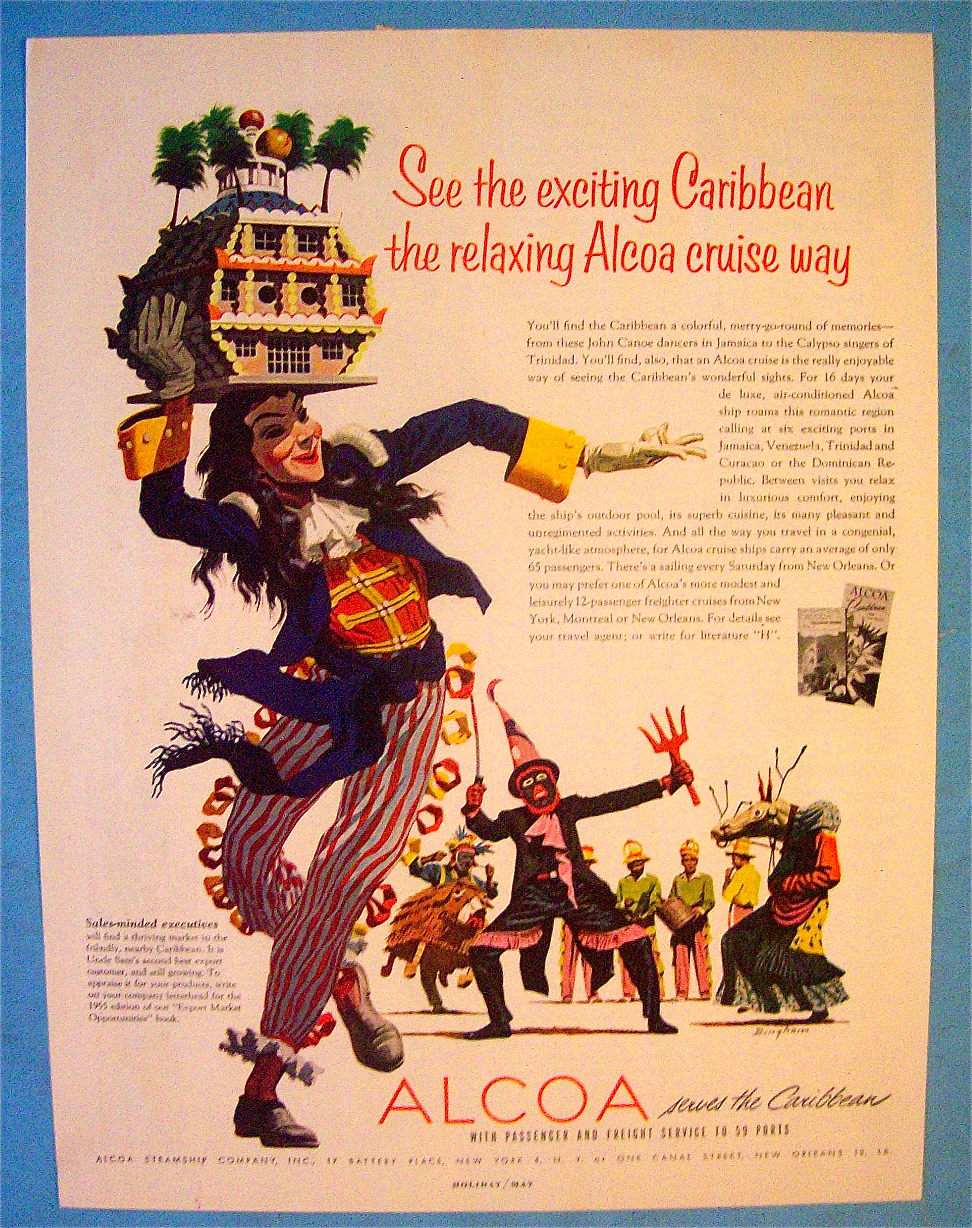 1955 Alcoa Steamship with The Caribbean