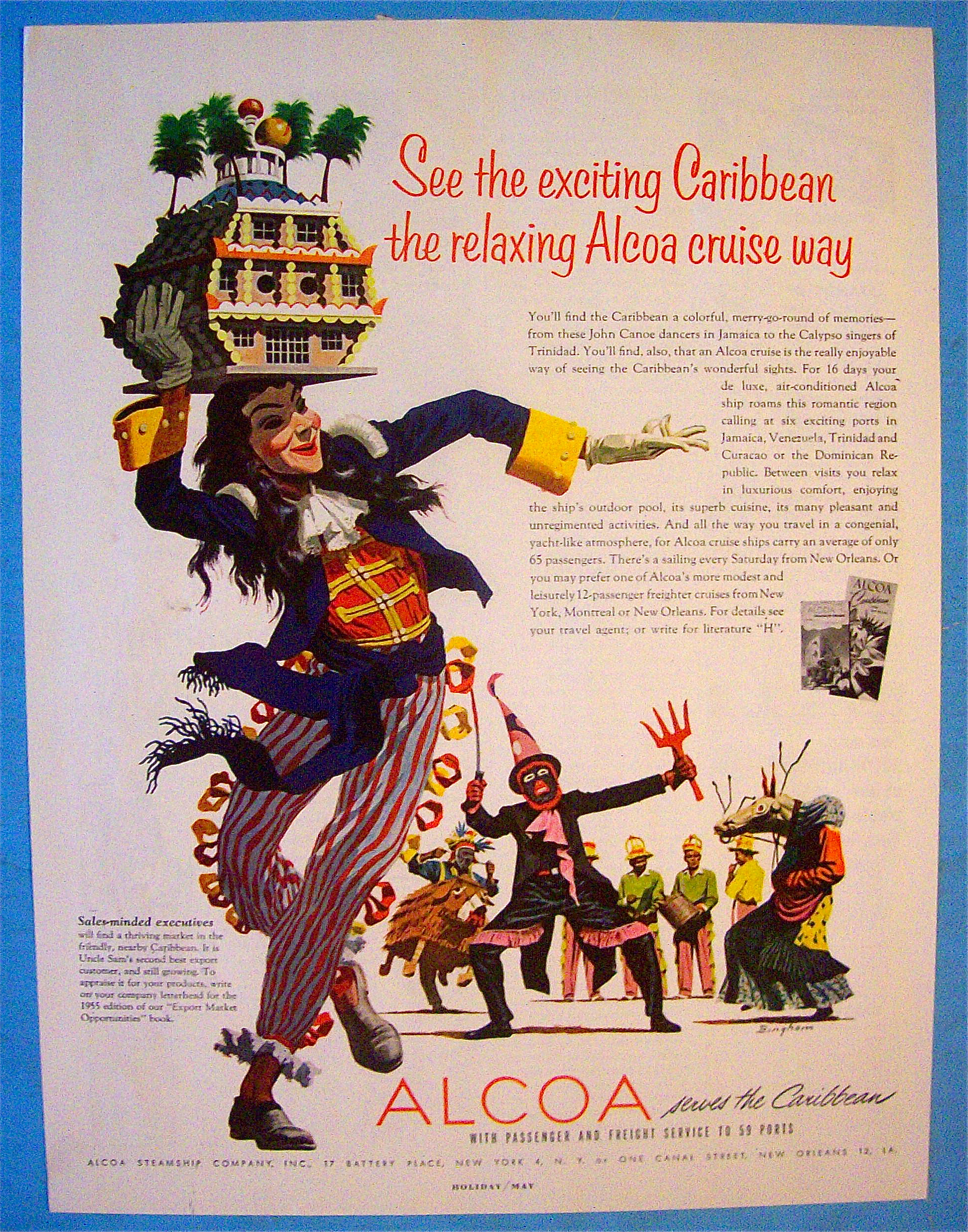 1955 Alcoa Steamship with The Caribbean