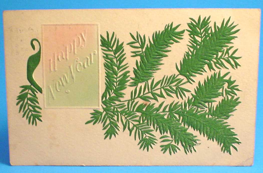 1908 Postcard:  Christmas Greeting, Used