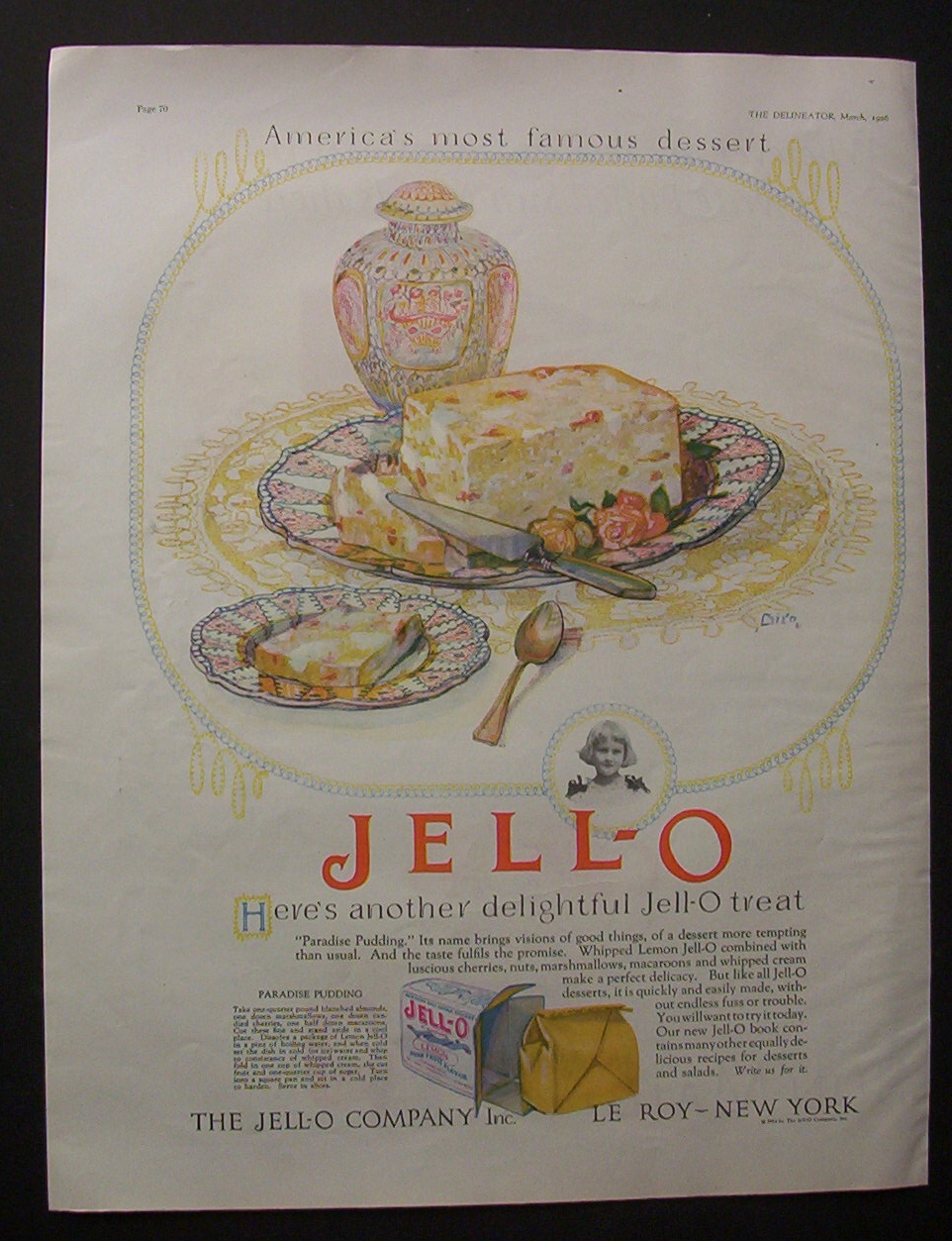 Vintage Ad : 1926 Jell-O & Sun Maid Raisins