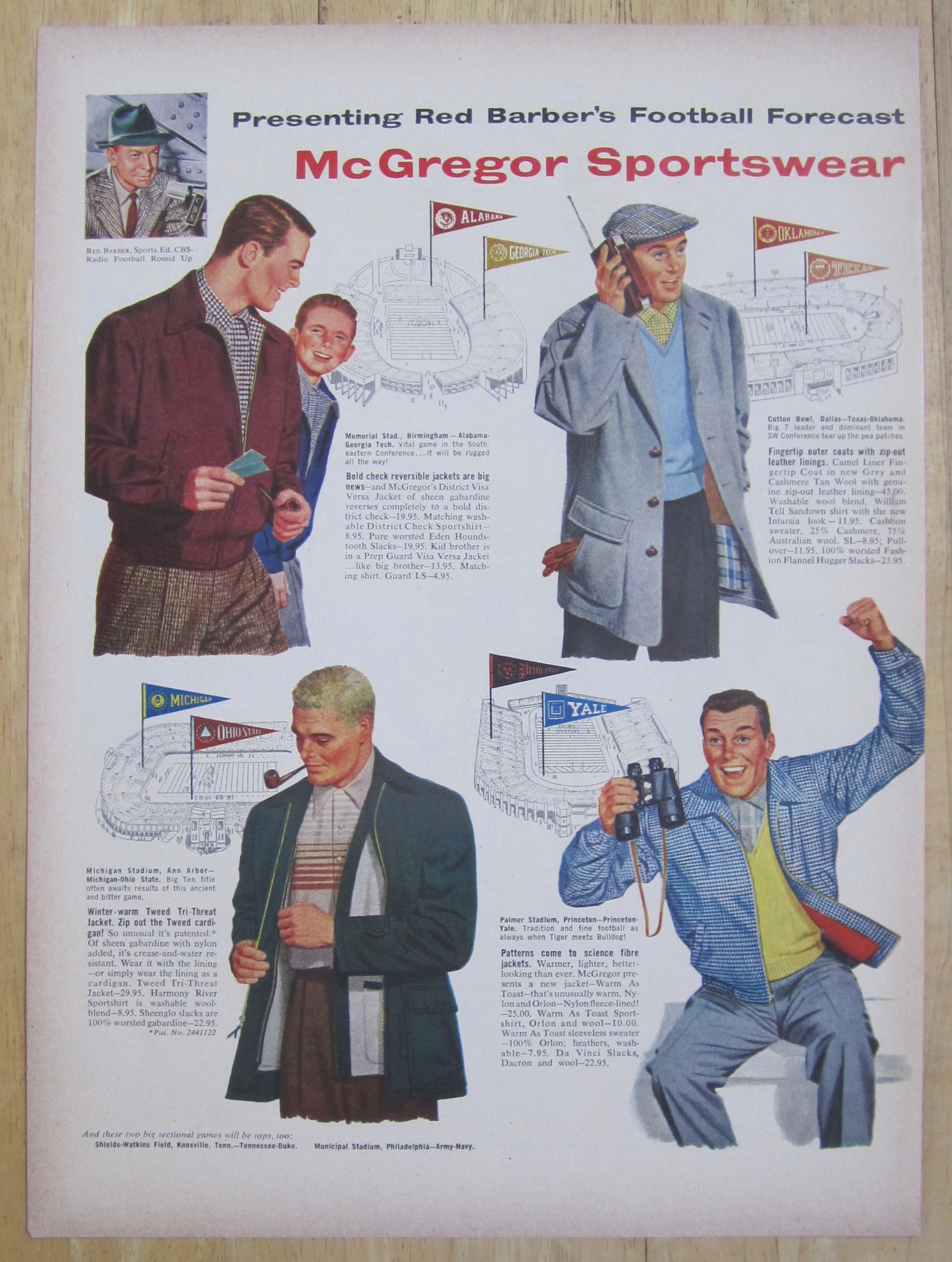 1953 McGregor Sportswear with Red Barber's Forecast