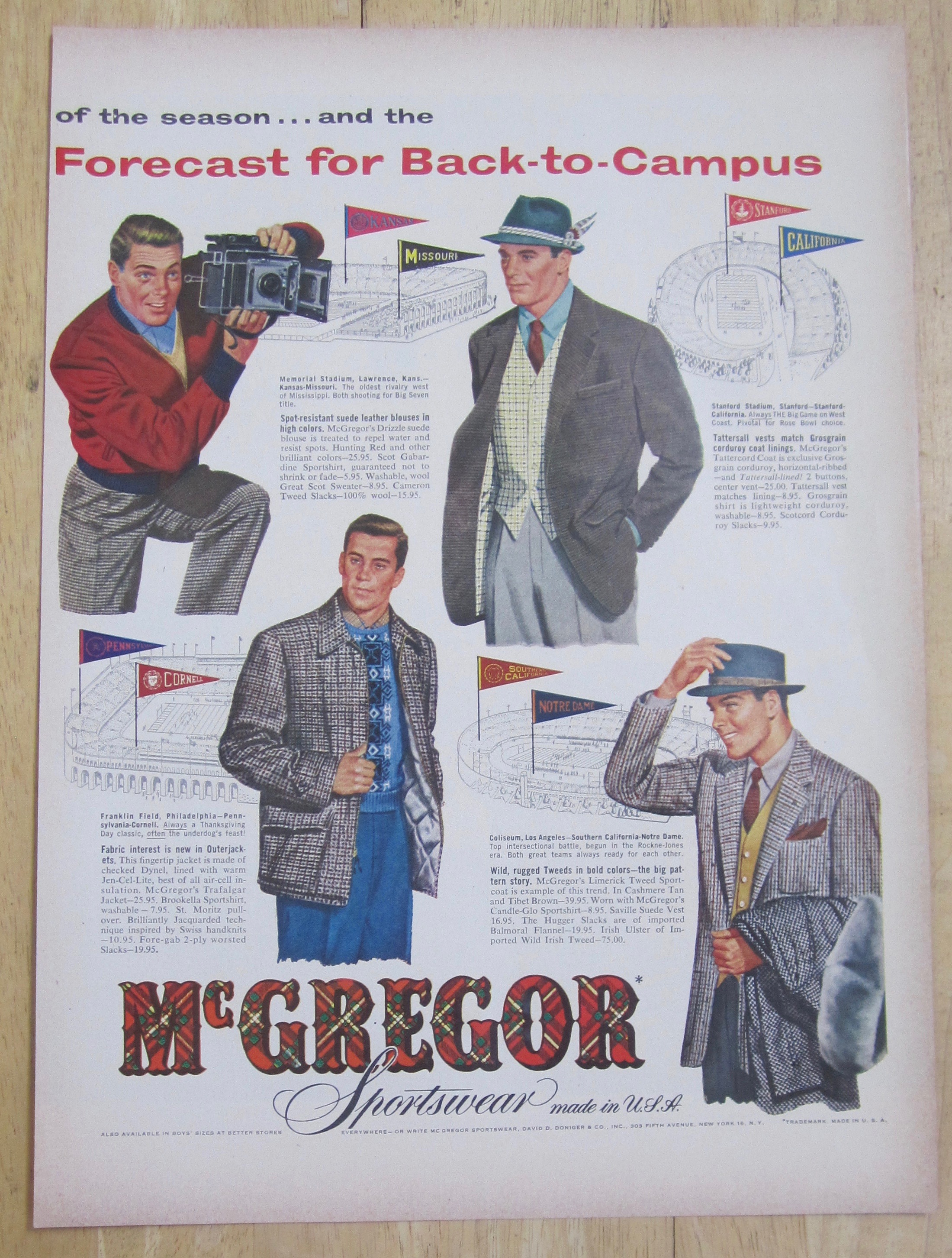 1953 McGregor Sportswear with Red Barber's Forecast