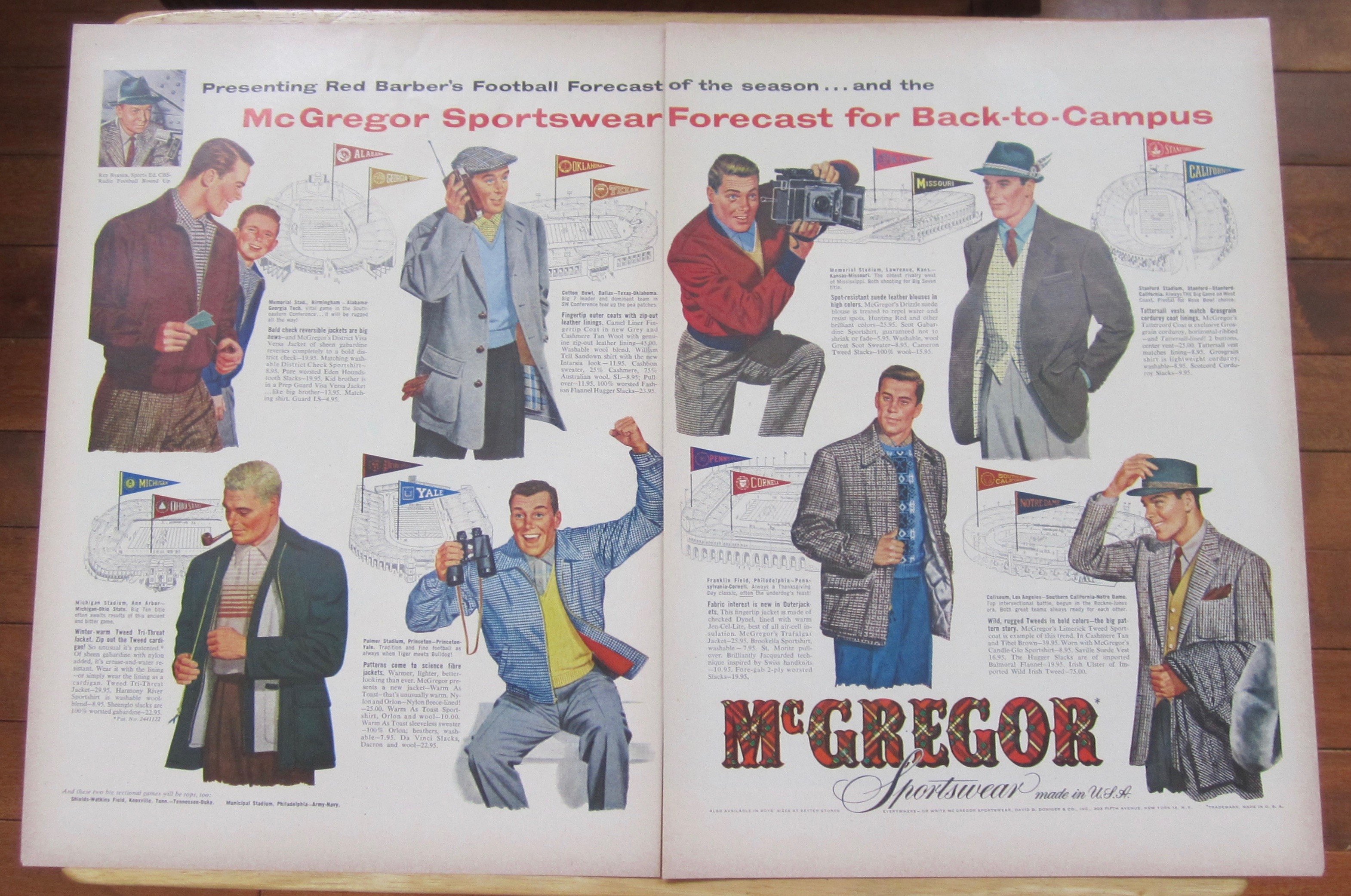 1953 McGregor Sportswear with Red Barber's Forecast