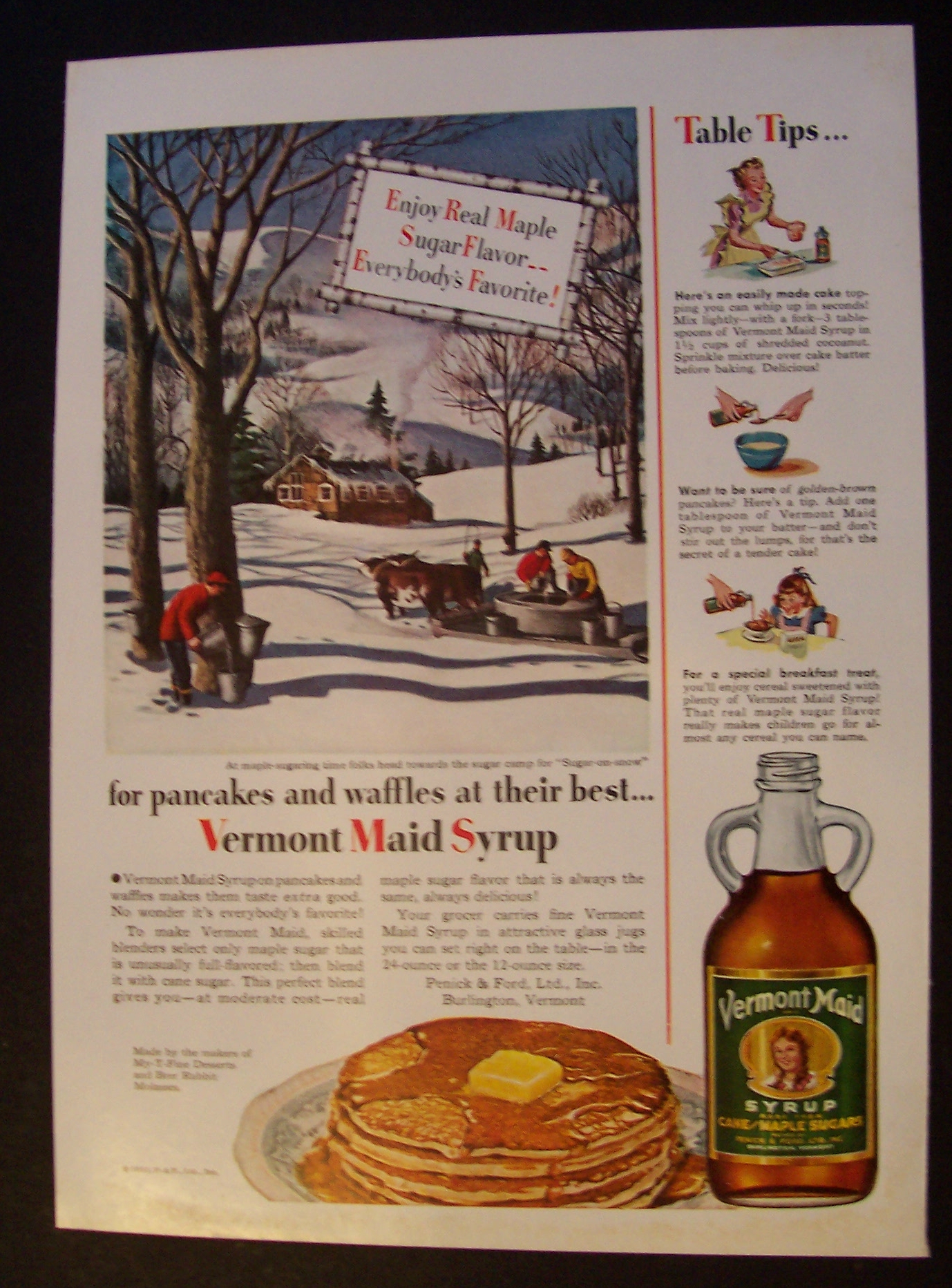 1951  Vermont  Maid  Syrup
