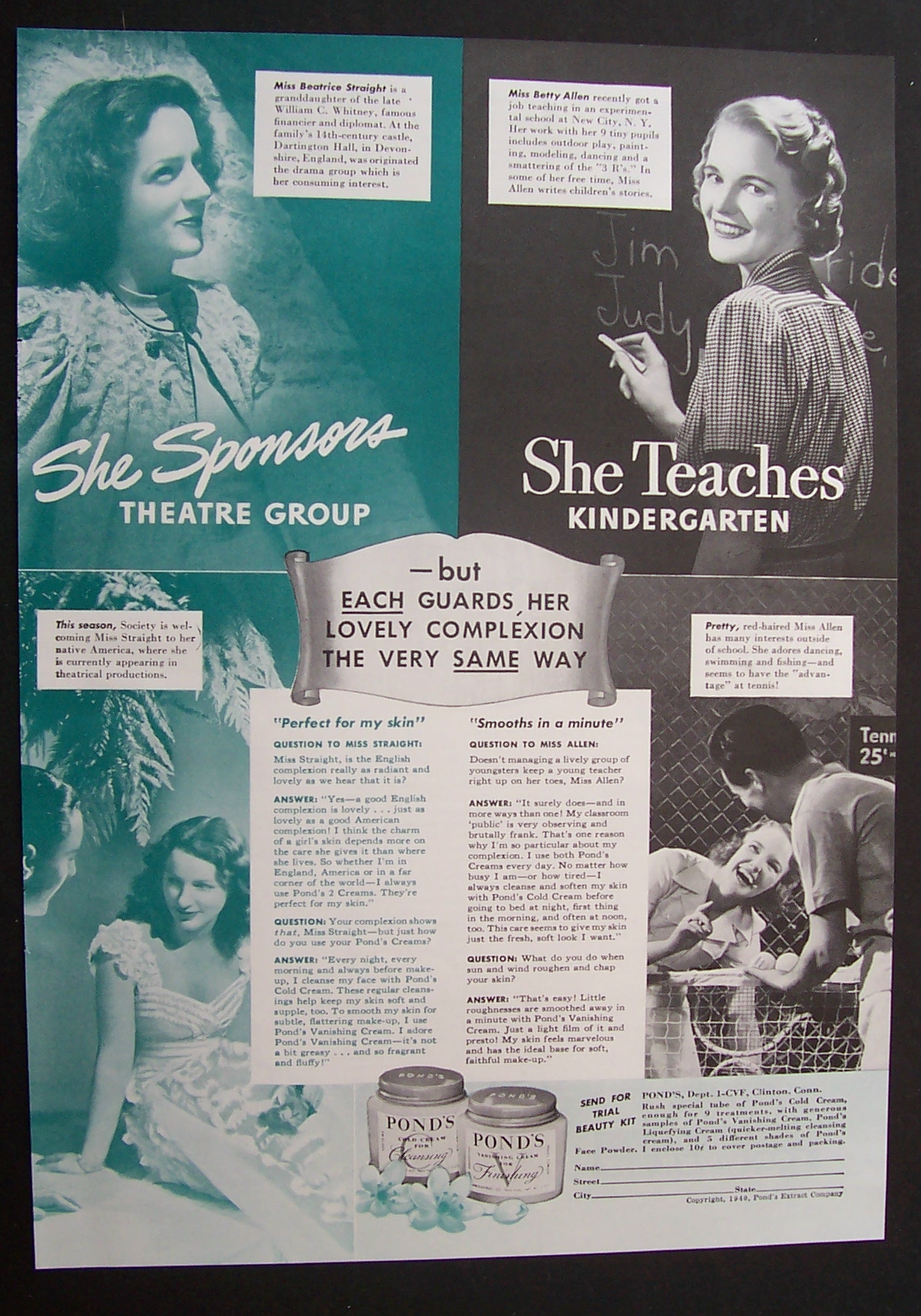 1940  Pond's  Cold  Cream