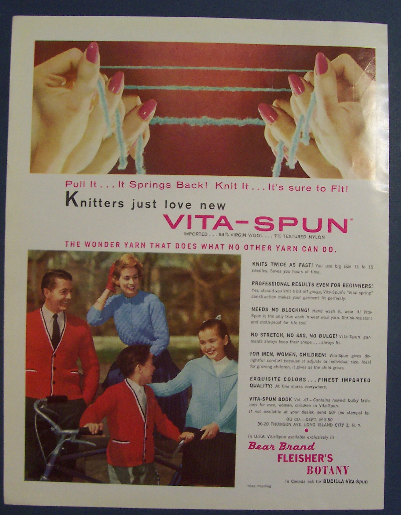 1960  Vita - Spun  Yarn