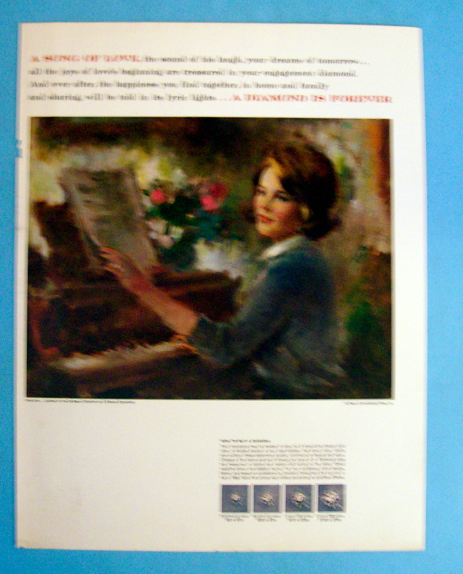 1966 A Diamond Is Forever with Woman Wearing a Diamond