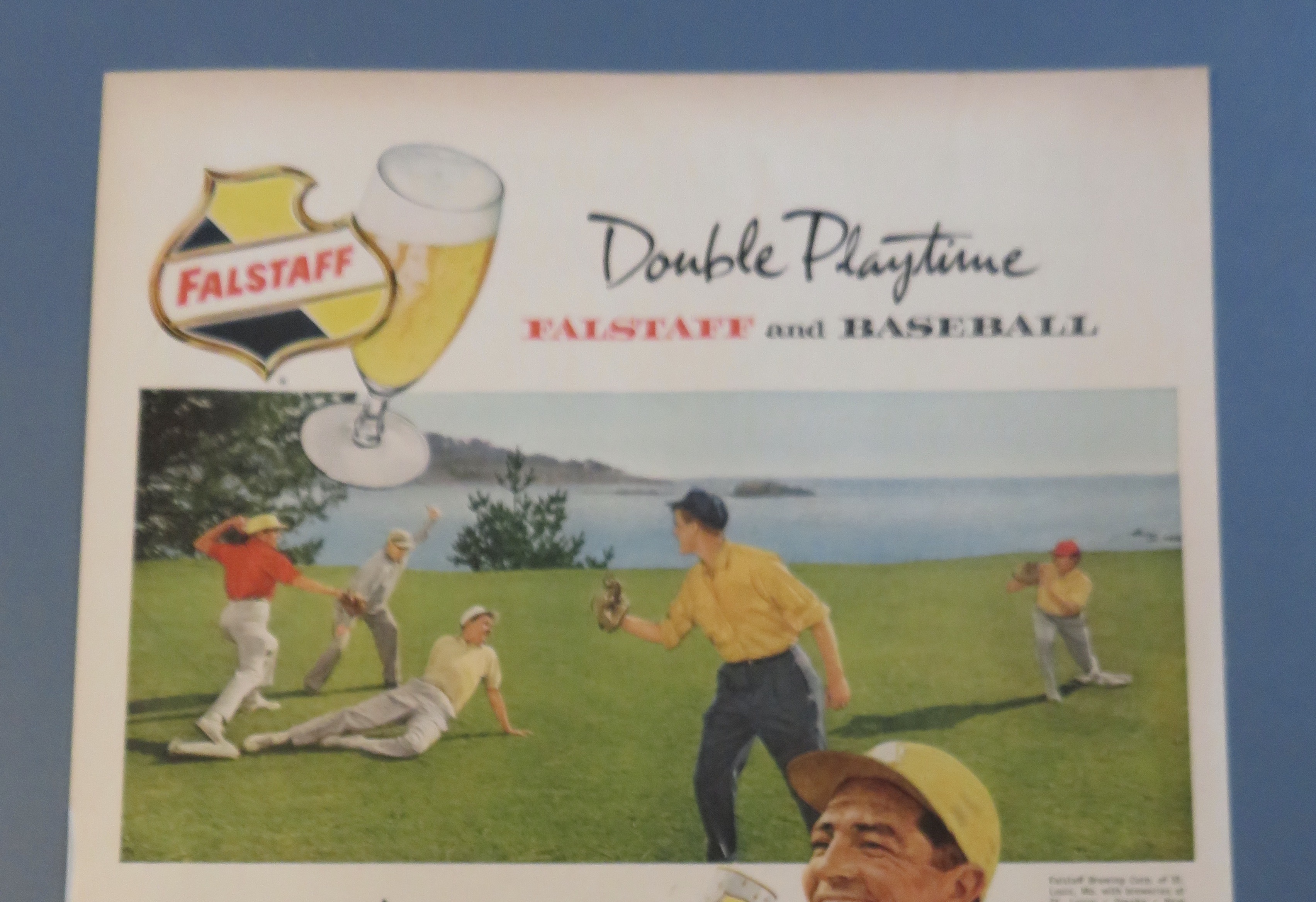 1960 Falstaff Beer with Man Drinking Beer