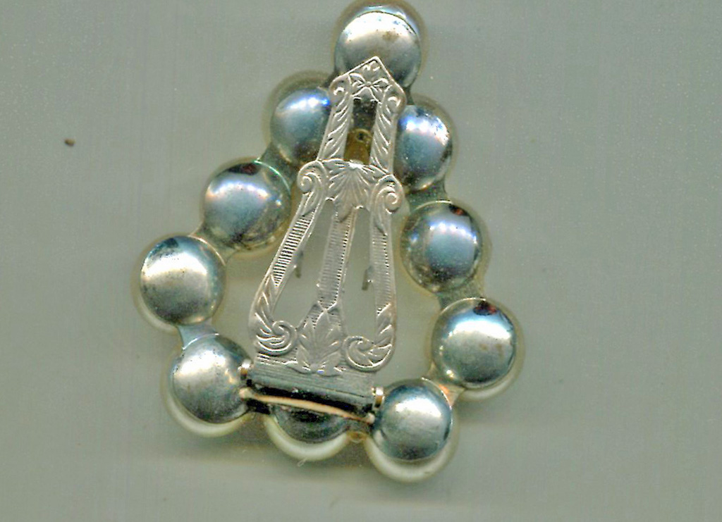 Large Faux Pearls Fur Clip