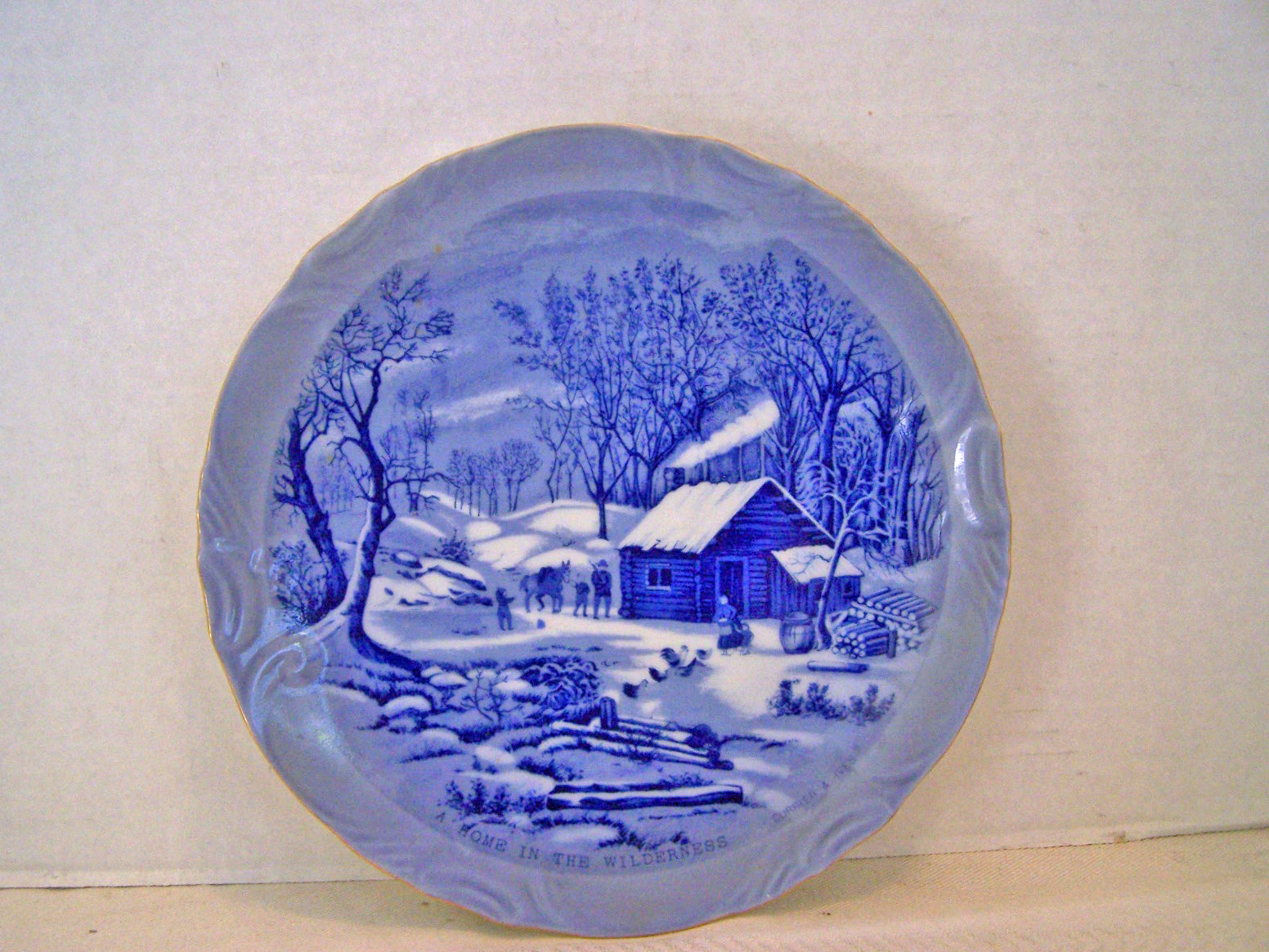 A Home in the Wilderness. . A Currier & Ives Scene