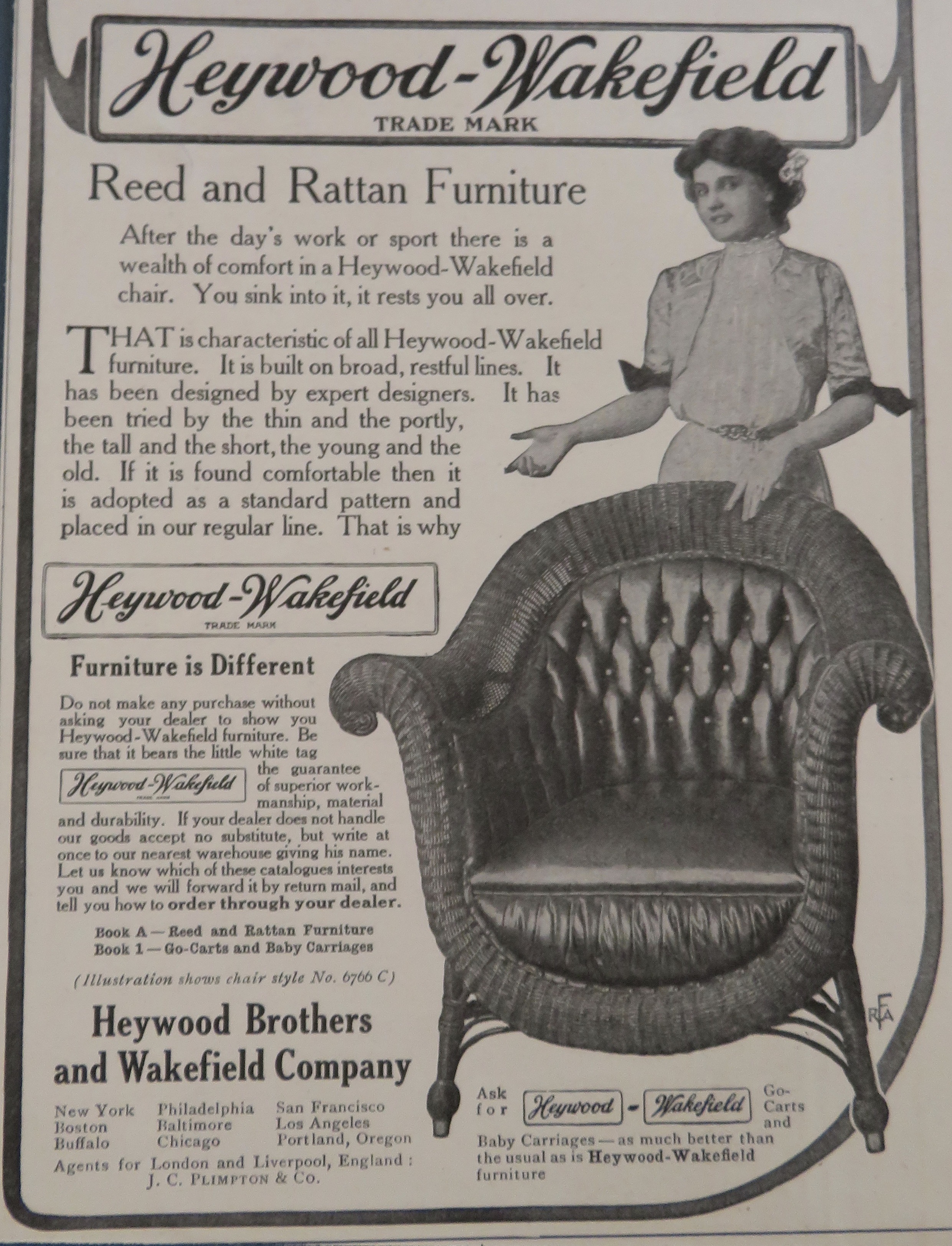 1906 Heywood Wakefield with Reed & Rattan Furniture