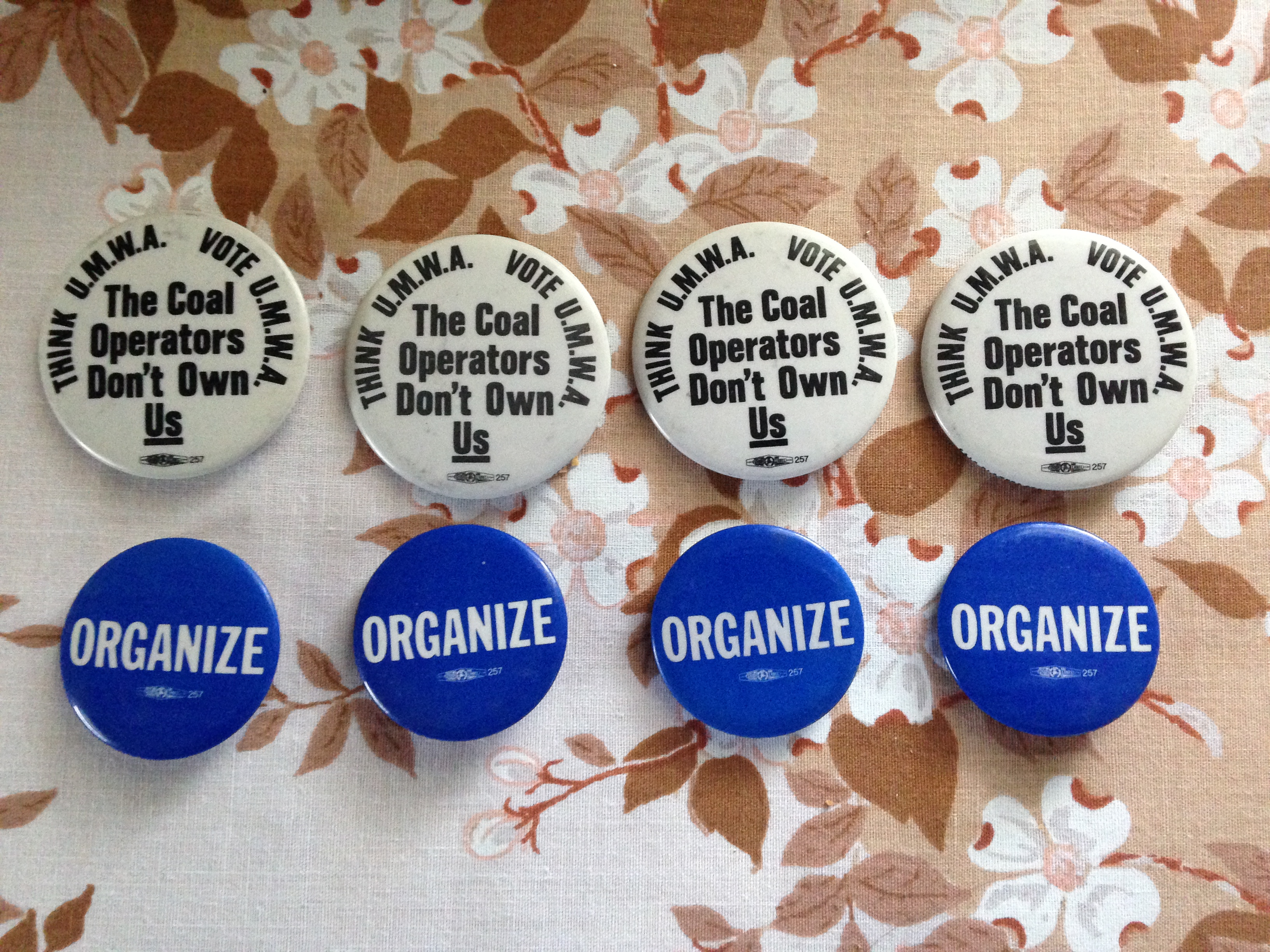 UMWA Mine Workers Union Pinbacks
