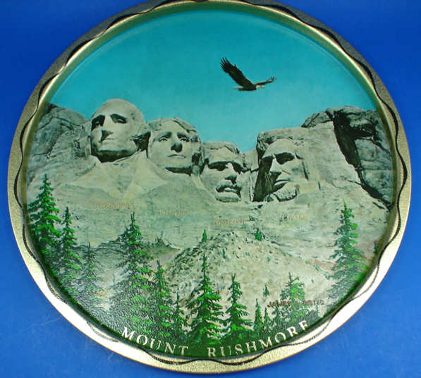 Mt Rushmore Souvenir Metal Tray